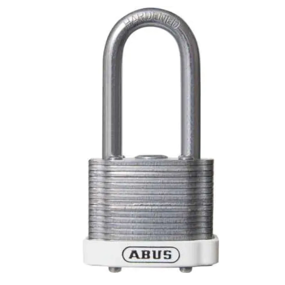 Abus 41/40HB50 MK Laminated Steel Padlock with 2&quot; Shackle with White Bumper - The Lock Source