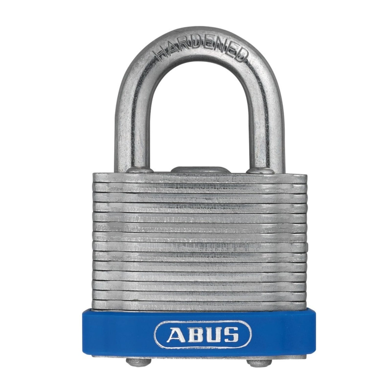 Abus 41/40 KA EE 0800 Laminated Steel Padlock with Blue Bumper Keyed Alike to Match Existing Key Number KA EE0800 - The Lock Source