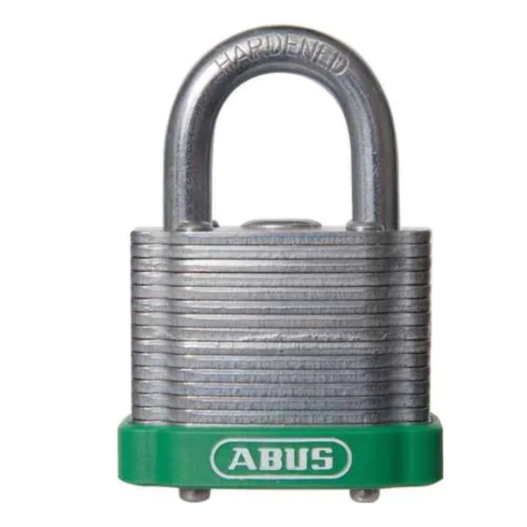 Abus 41/40 KA Laminated Steel Padlock with Green Bumper - The Lock Source