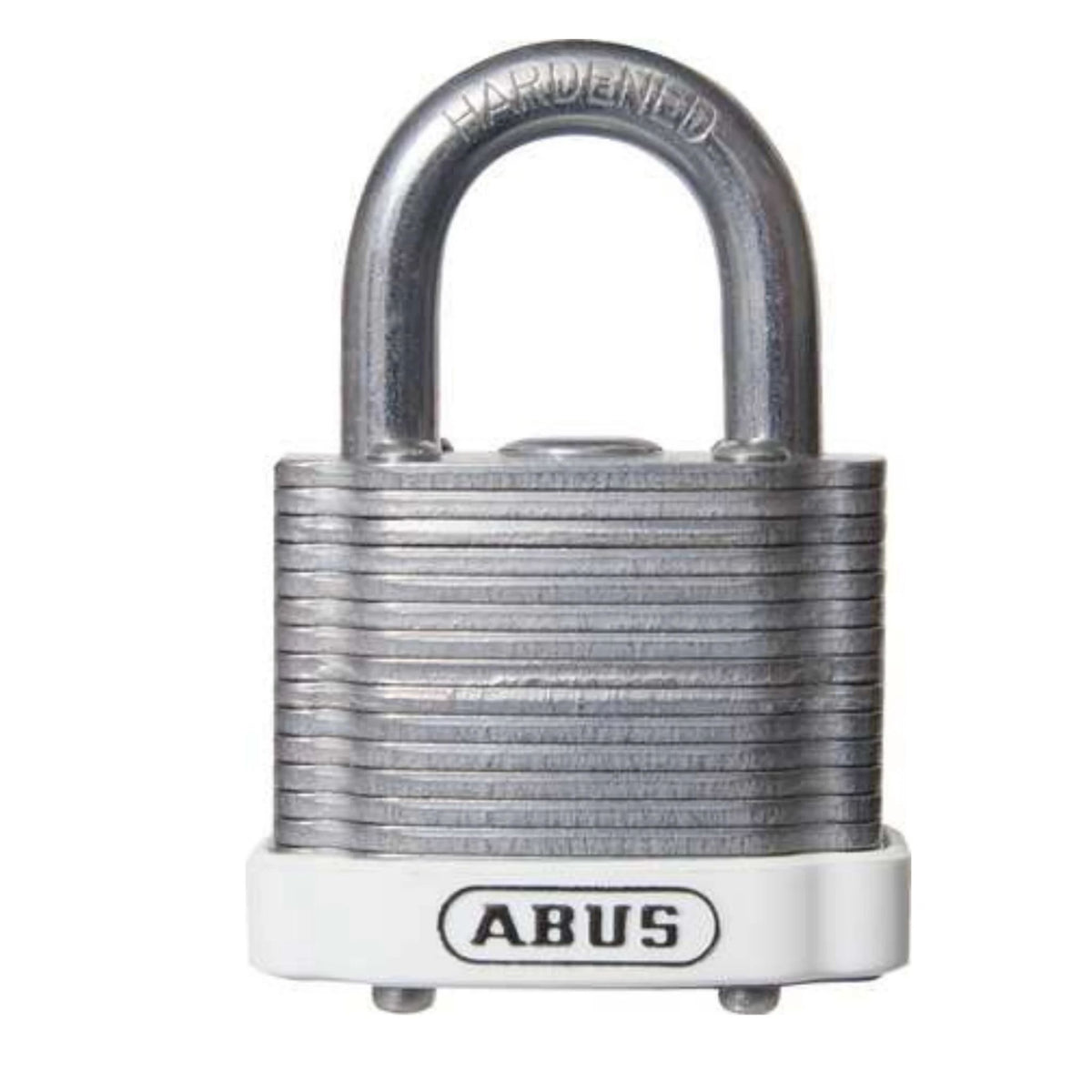 Abus 41/40 KD Laminated Steel Padlock with White Bumper - The Lock Source