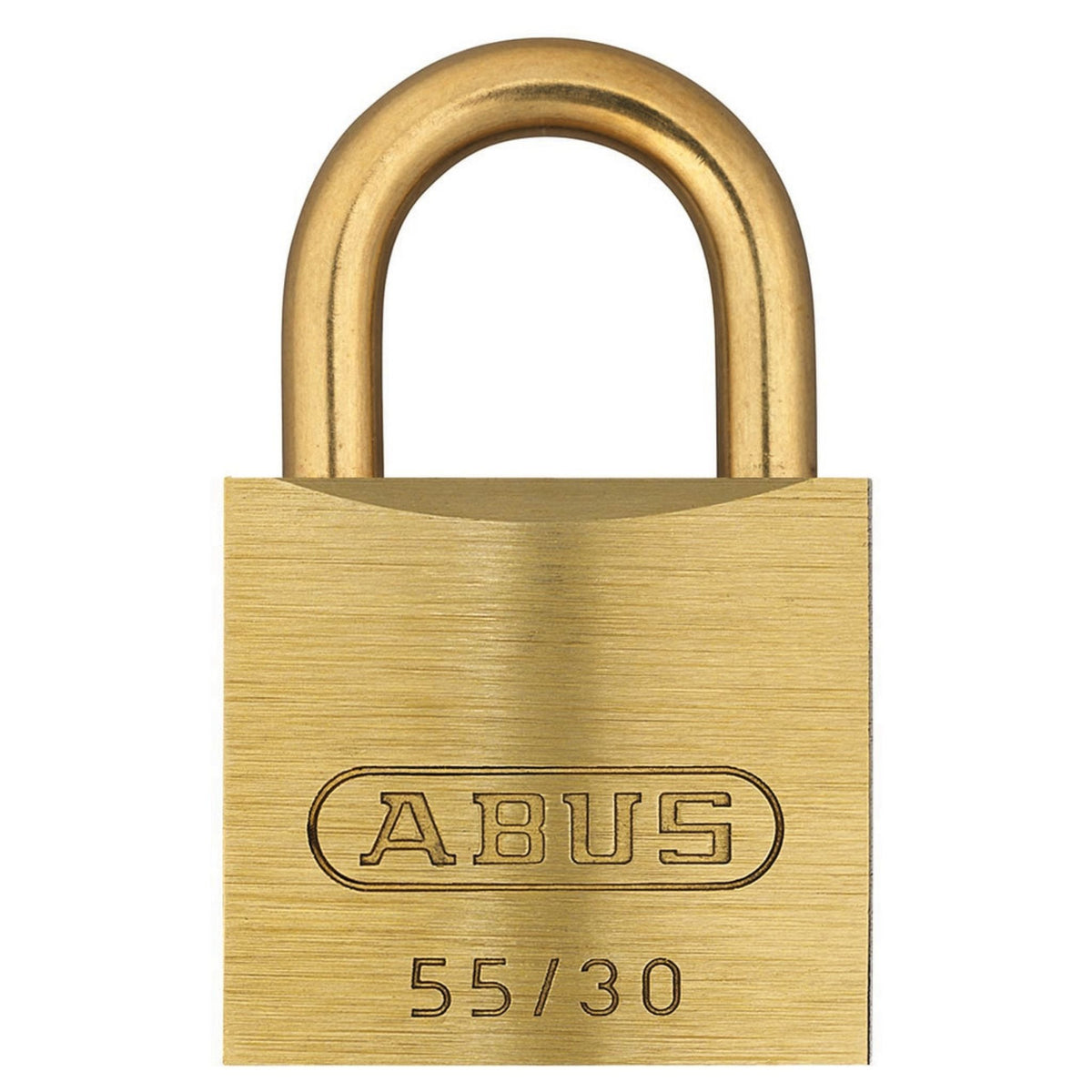 Abus 55MB/30 C KAx3 Brass Padlock With Brass Shackle Traditional Brass Locks - The Lock Source