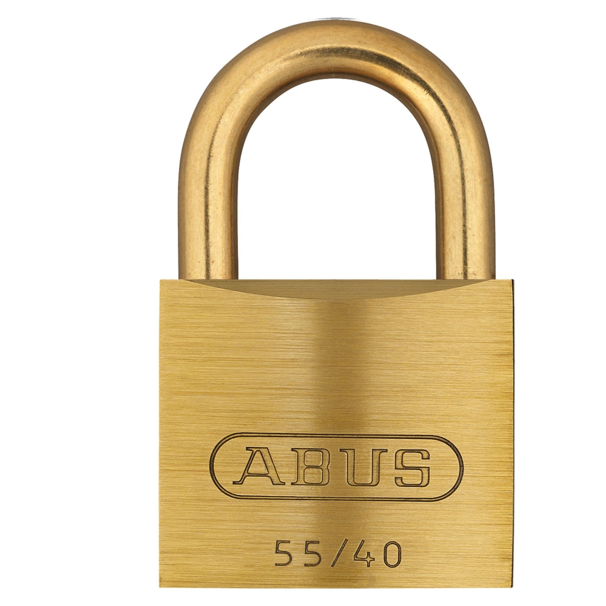 Abus 55MB/40 KA Brass Padlock Keyed Alike With Brass Shackle - The Lock Source