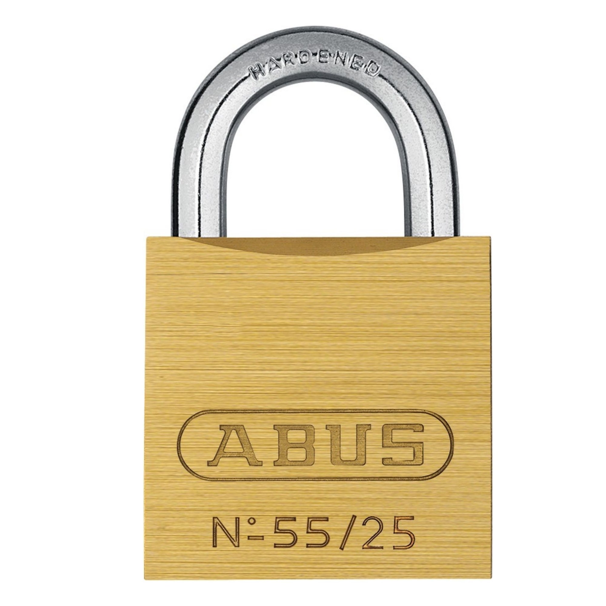 Abus 55/25 KD Brass Padlock Keyed Different 5525KD Locks - The Lock Source