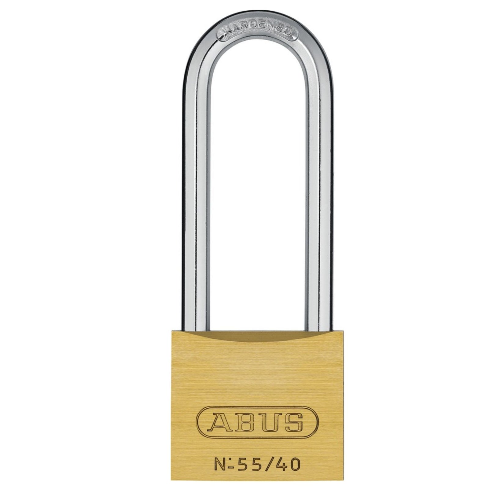 Abus 55/40HB63 KA 5404 Brass Padlock Keyed Alike Brass Locks with 2.5-Inch Shackle - The Lock Source