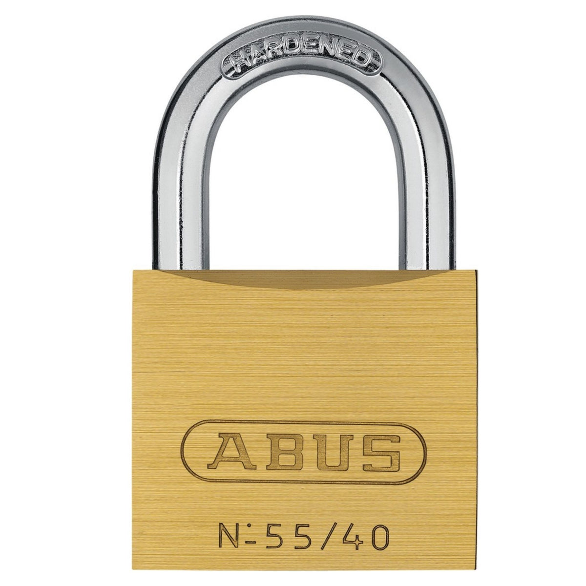 Abus 55/40 C KD Brass Padlock Individually Carded for Retail Display - The Lock Source