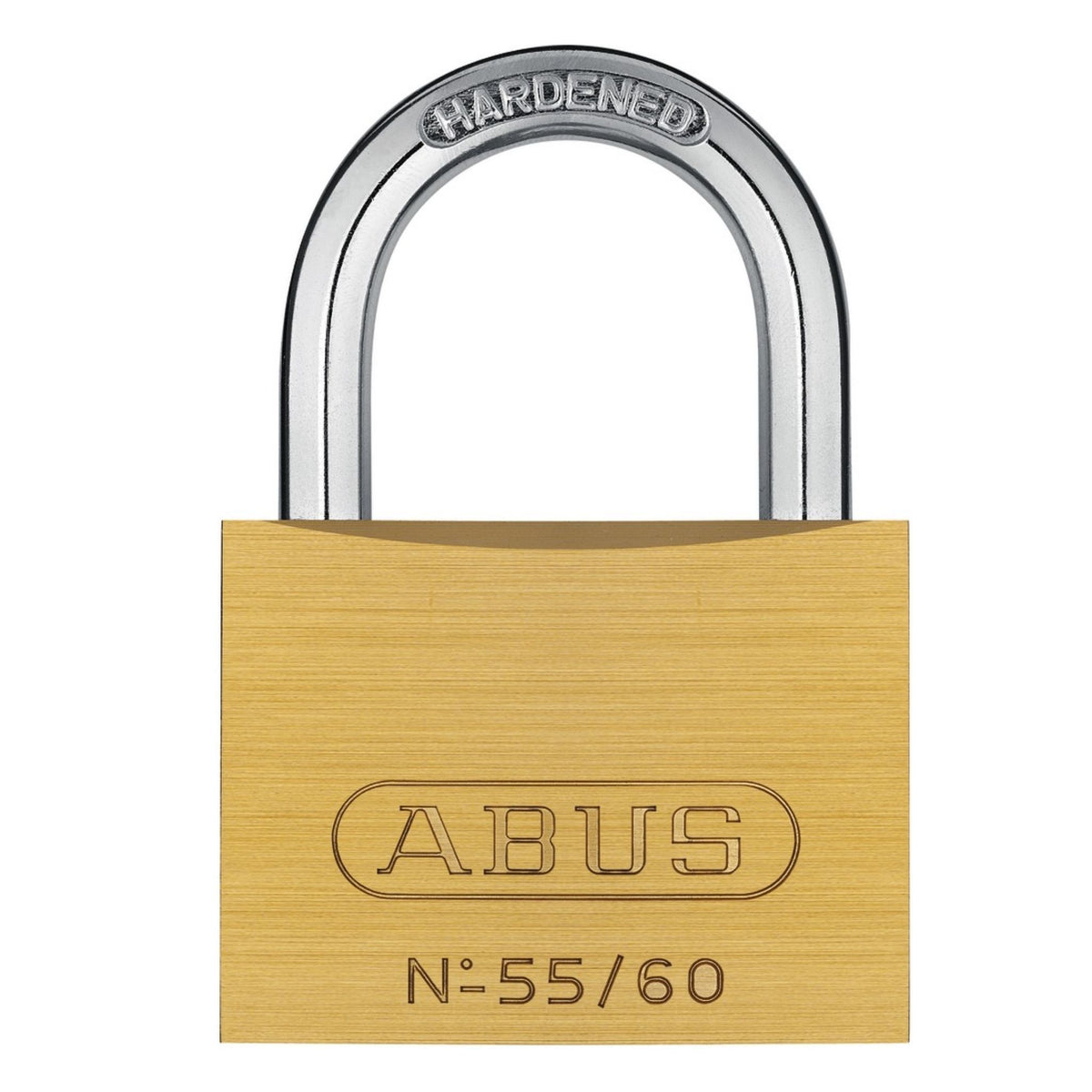 Abus 55/60 KA Brass Padlock Traditional Brass Locks Keyed Alike - The Lock Source