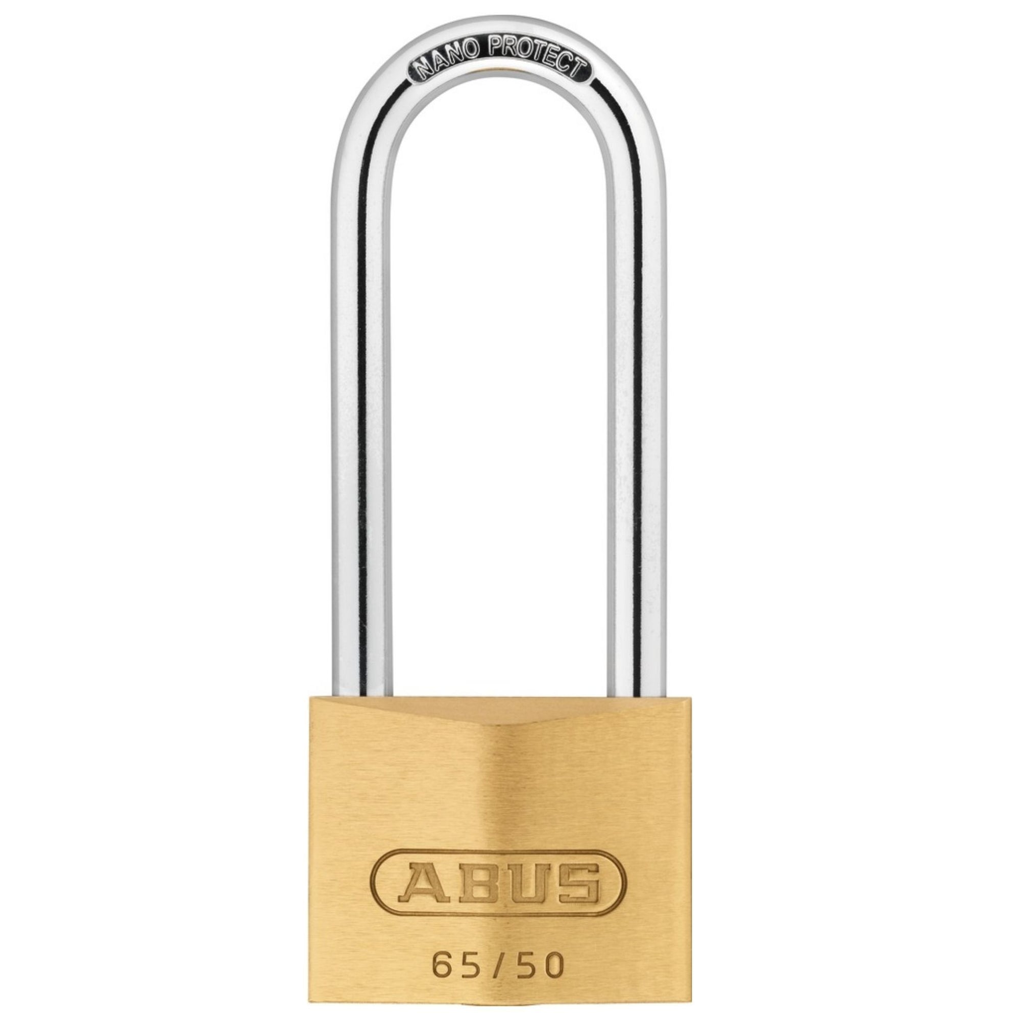 Abus 65/50HB80 KD Brass Padlock Keyed Different Traditional Brass Locks with 3-Inch Shackle - The Lock Source