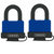 Abus 70IB/45 KAx2 Weatherproof Brass Padlock with Stainless Steel Shackle Keyed Alike in Set-of-2 Locks - The Lock Source