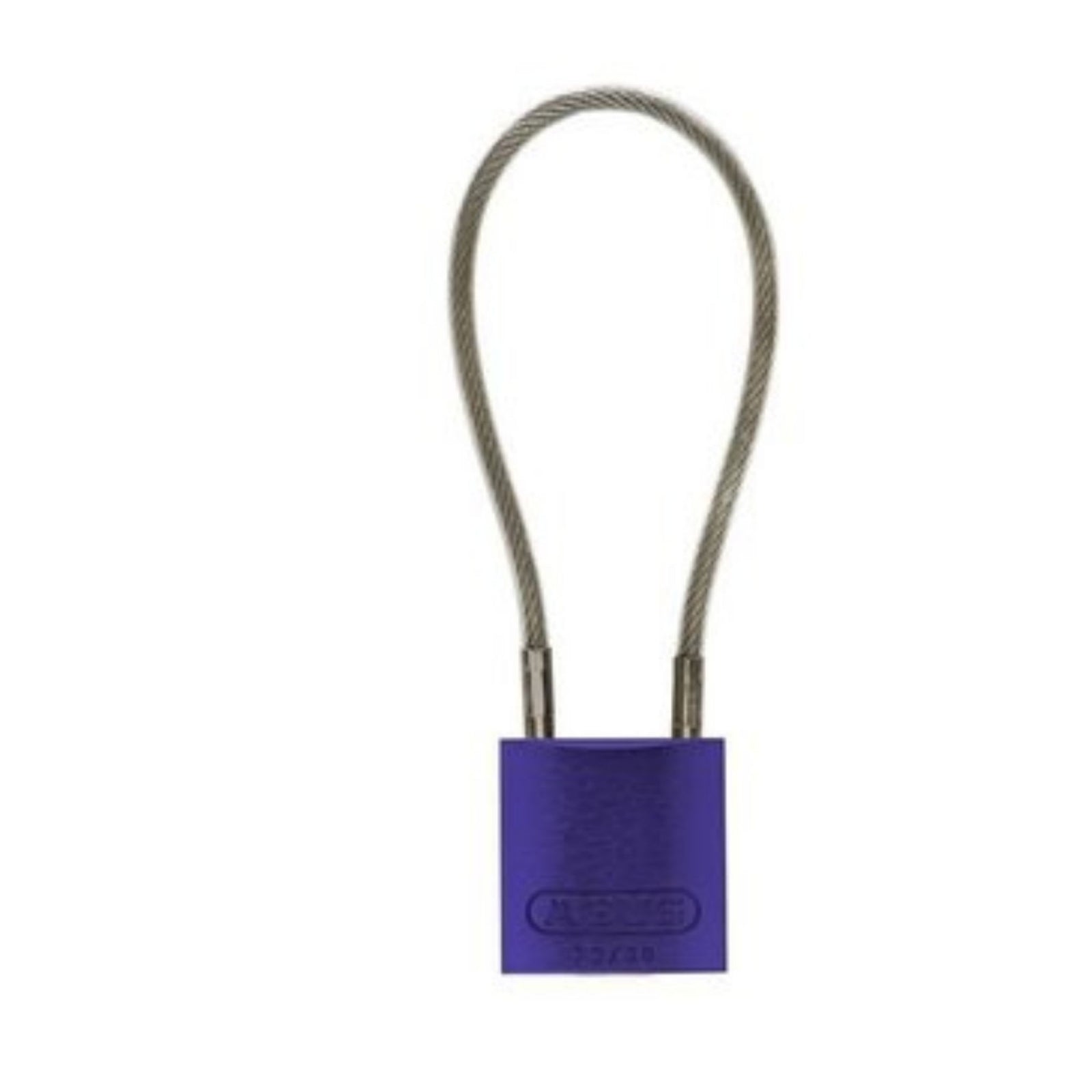Abus 72/30CAB 4" KD Purple Safety Padlock with 4-Inch Cable - The Lock Source