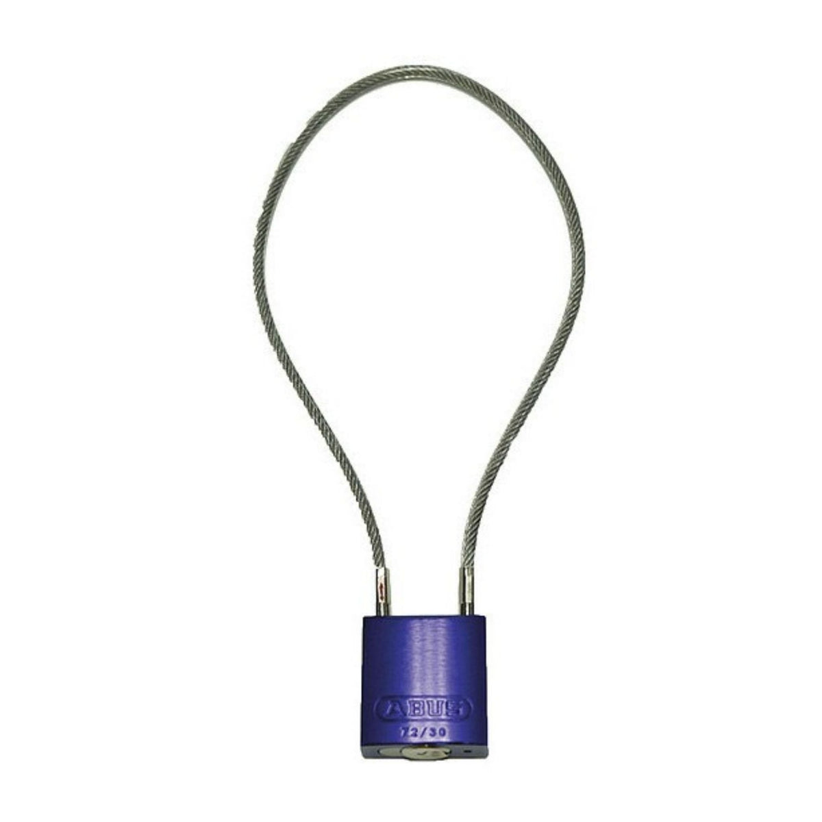 Abus 72/30CAB40 KD Purple Aluminum Safety Padlock with 8-Inch Cable - The Lock Source