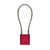 Abus 72/30CAB 4" KAx6 Red Safety Padlock with 4-Inch Cable, Keyed Alike in Set-of-6 Locks - The Lock Source
