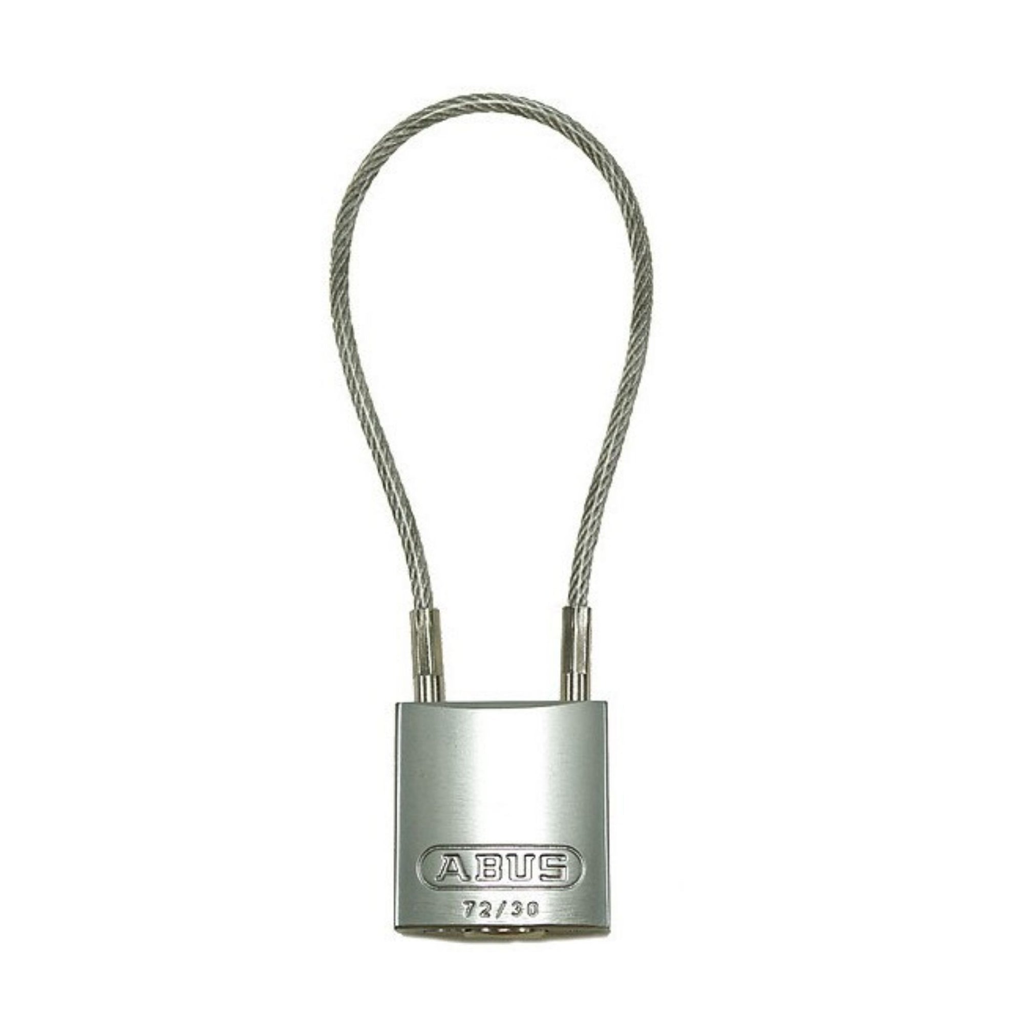 Abus 72/30CAB 4" KD Silver Safety Padlock with 4-Inch Cable - The Lock Source