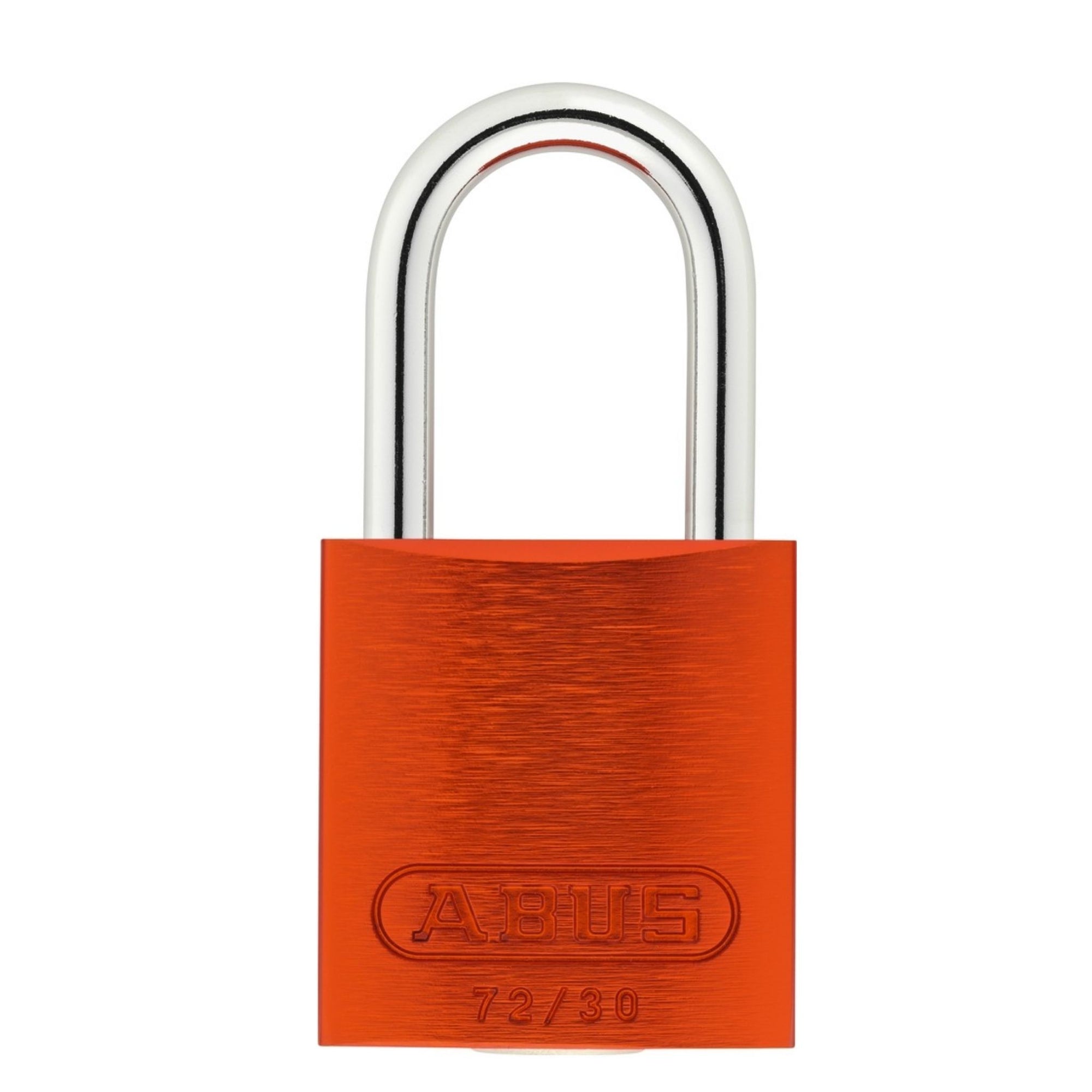 Abus 72/30 MK Orange Aluminum Safety Padlock Master Keyed Locks - The Lock Source