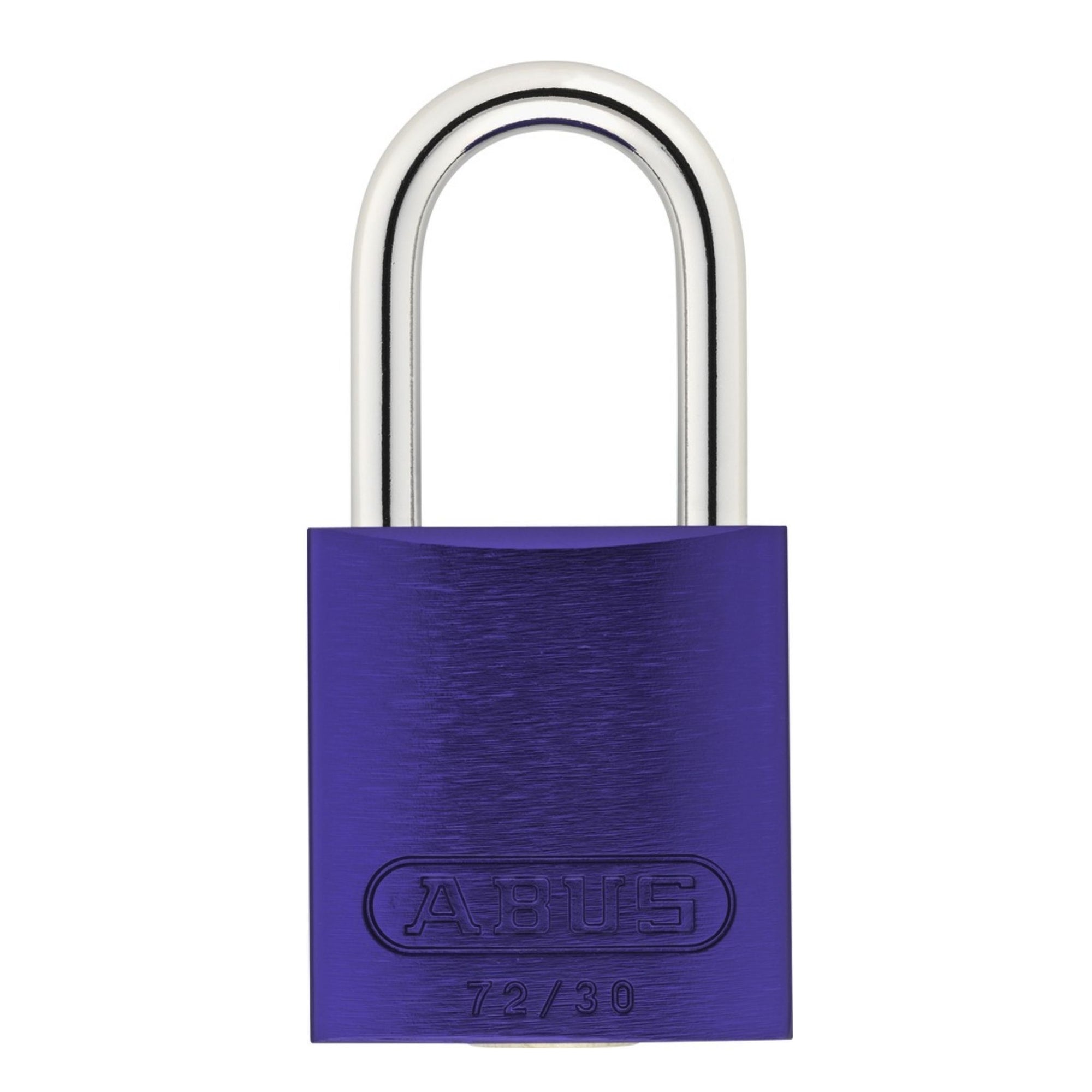 Abus 72/30 KA Purple Aluminum Safety Padlock Keyed Alike Lockout Tagout Locks - The Lock Source