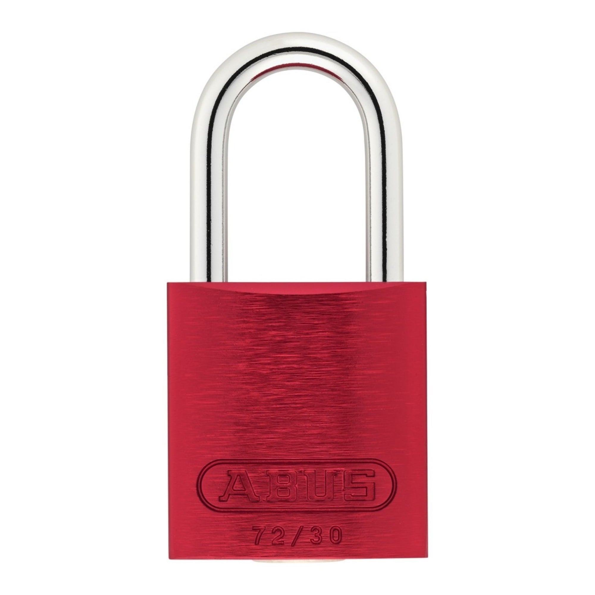 Abus 72/30 KA Red Aluminum Safety Padlock Keyed Alike Lockout Tagout Locks - The Lock Source