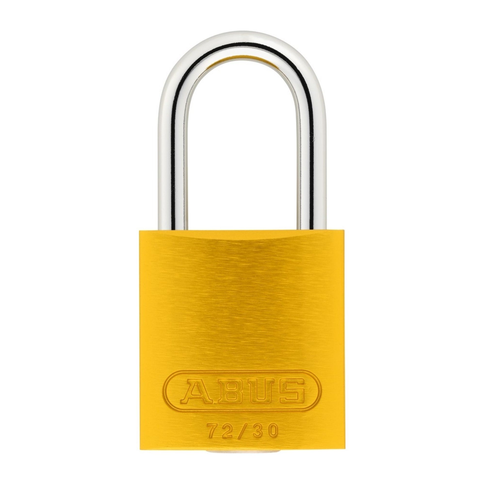 Abus 72/30 KA Yellow Aluminum Safety Padlock Keyed Alike Lockout Tagout Locks - The Lock Source