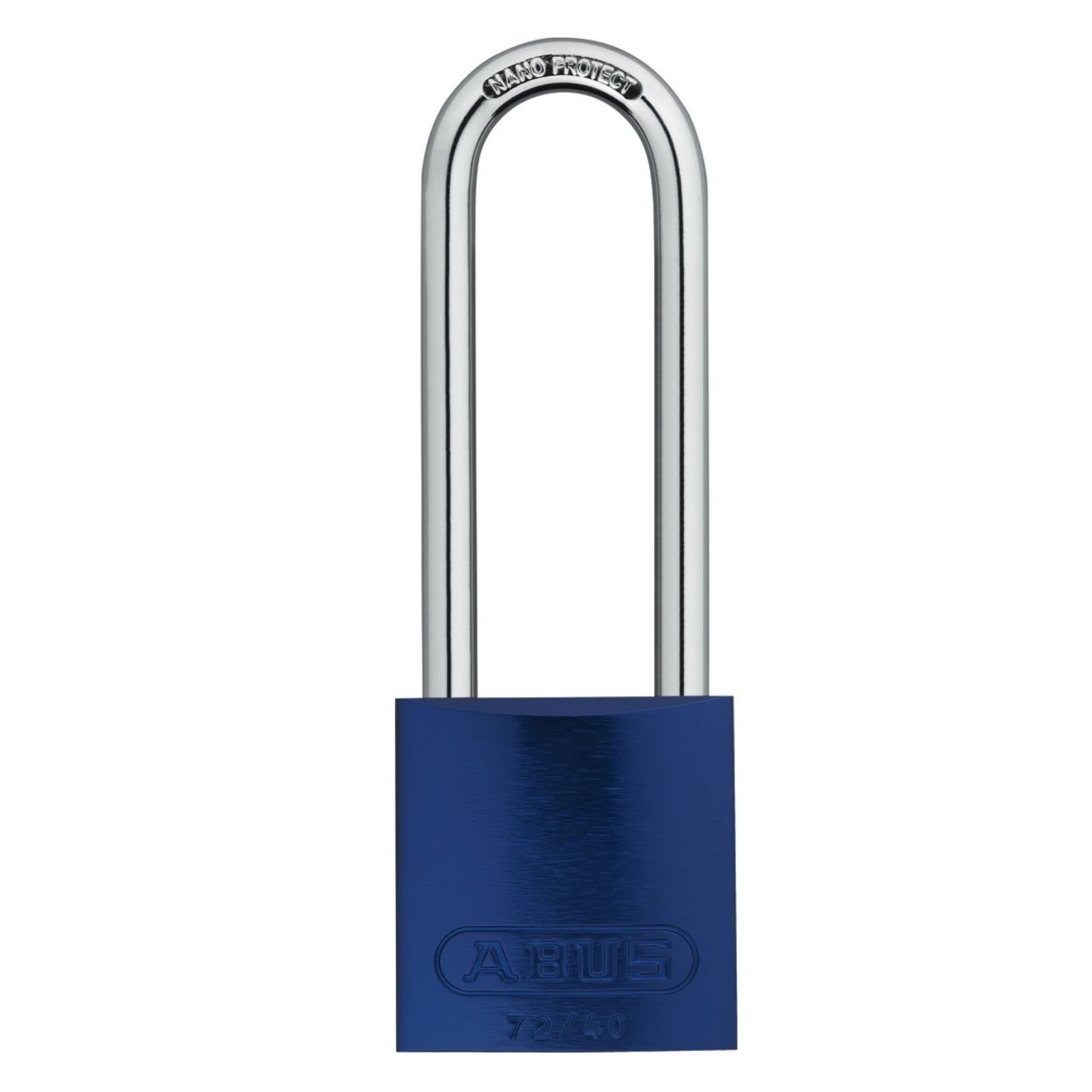 Abus 72/40HB100 KD Blue Titalium Safety Padlock with 4" Shackle - The Lock Source