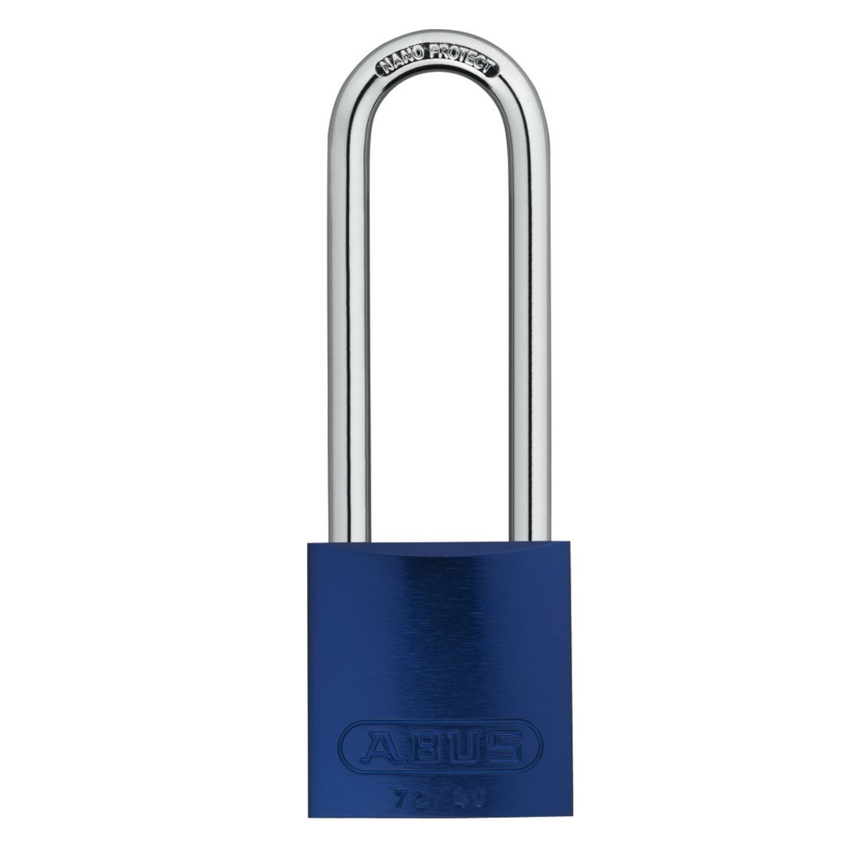 Abus 72/40HB100 KA Blue Titalium Safety Padlock with 4&quot; Shackle - The Lock Source