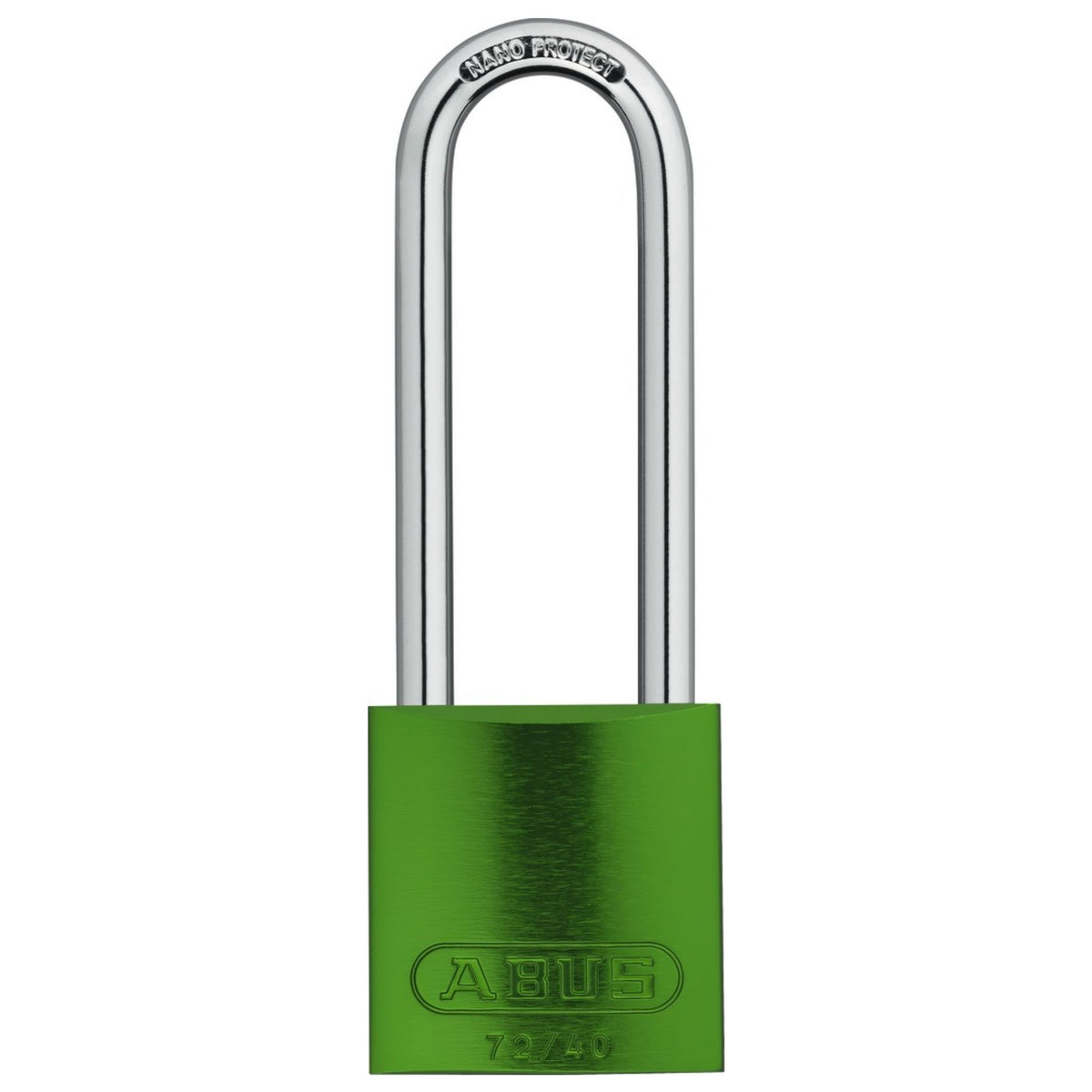 Abus 72/40HB100 KA Green Titalium Safety Padlock with 4&quot; Shackle - The Lock Source