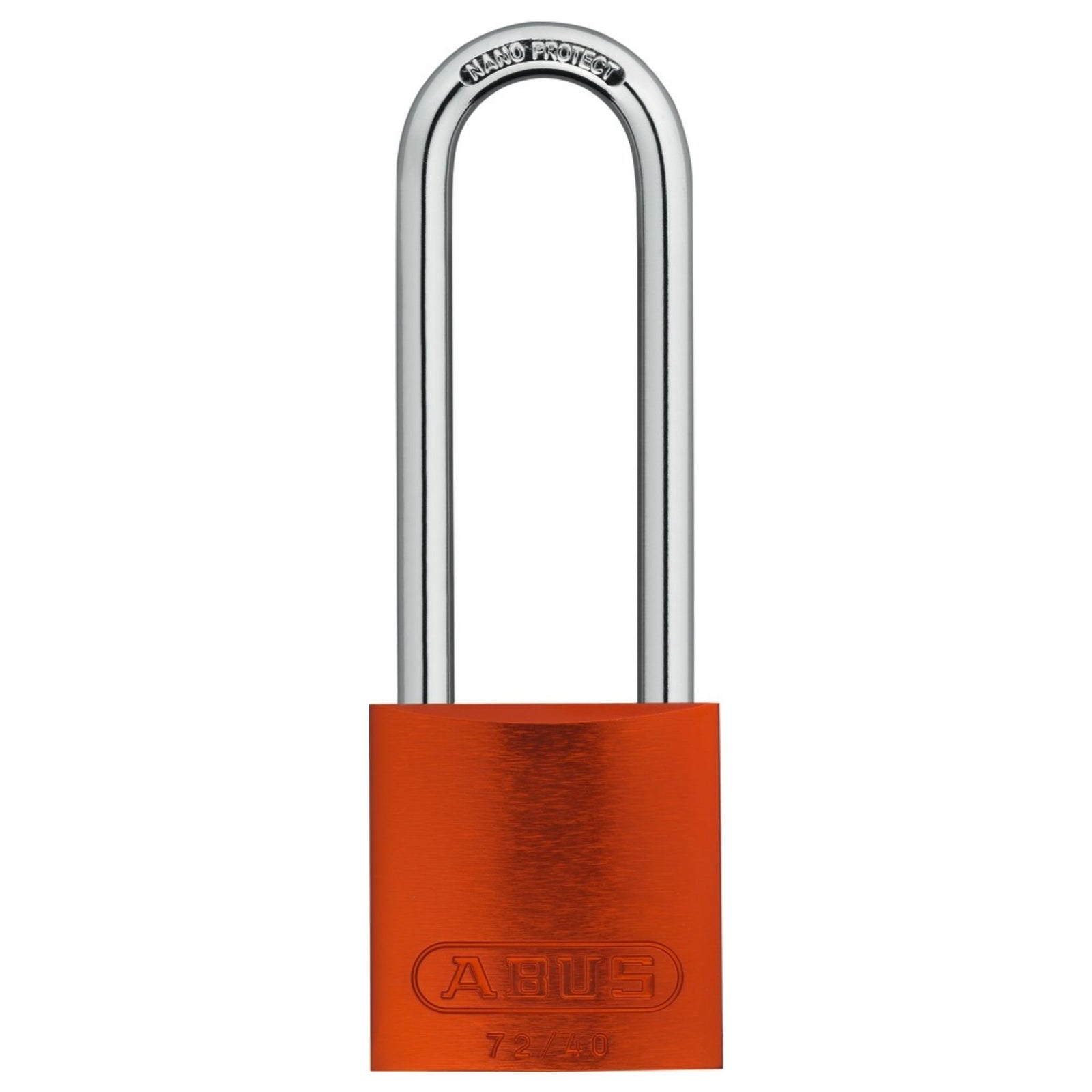 Abus 72/40HB100 KD Orange Titalium Safety Padlock with 4" Shackle - The Lock Source