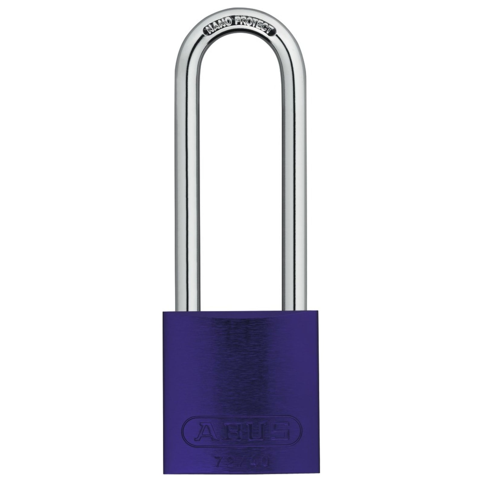 Abus 72/40HB100 KA Purple Titalium Safety Padlock with 4" Shackle - The Lock Source