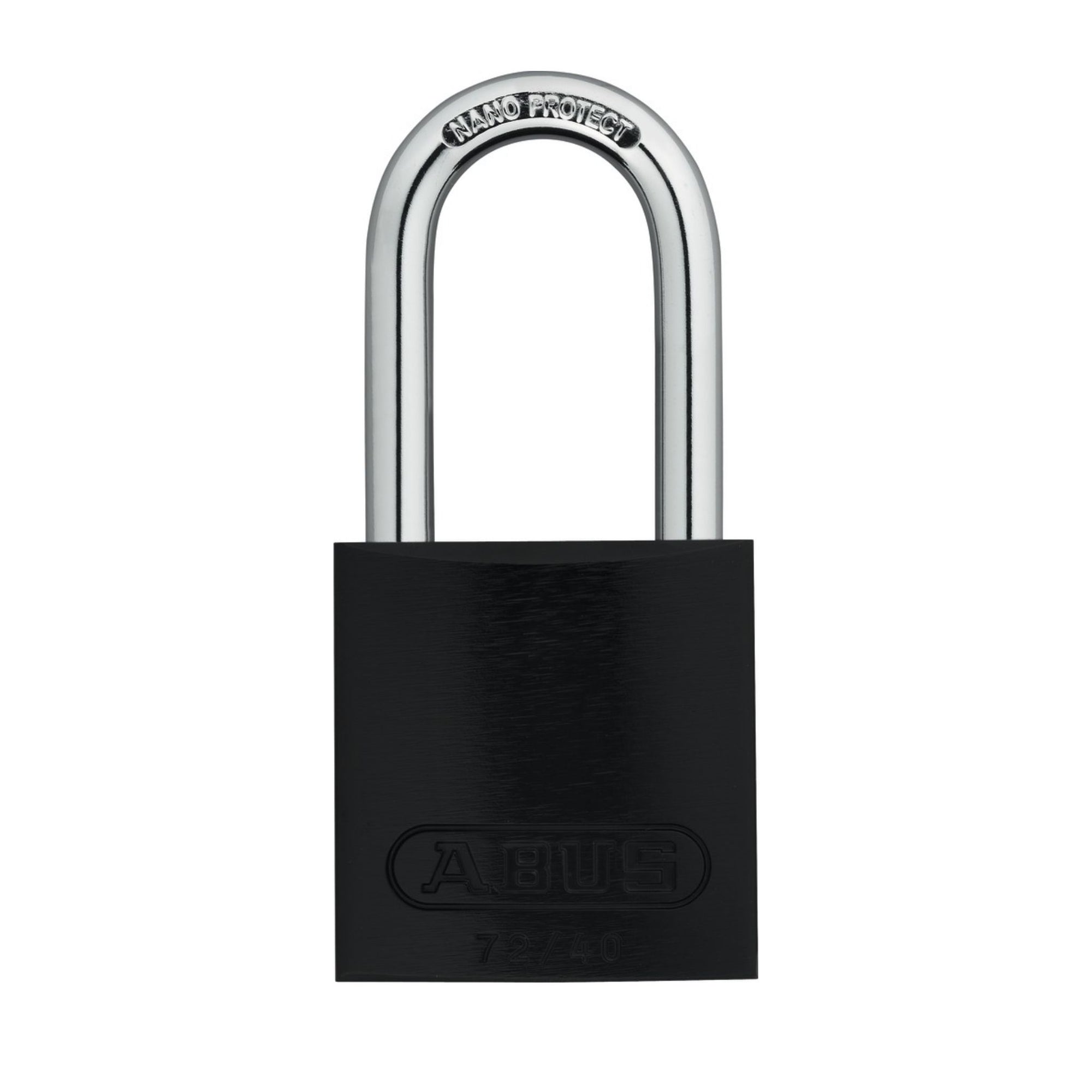 Abus 72/40HB40 KA TT00036 Black Titalium Safety Padlock with 1-1/2" Shackle, Keyed Alike to Match Existing Key Number KATT00036 - The Lock Source