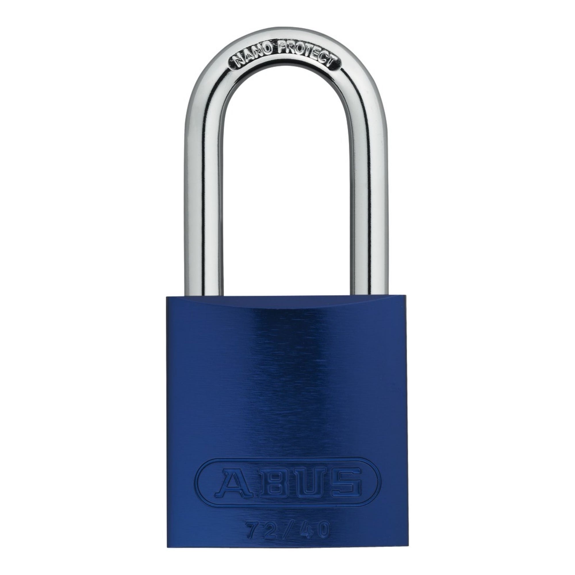 Abus 72/40HB40 KA TT00036 Blue Titalium Safety Padlock with 1-1/2" Shackle, Keyed Alike to Match Existing Key Number KATT00036 - The Lock Source