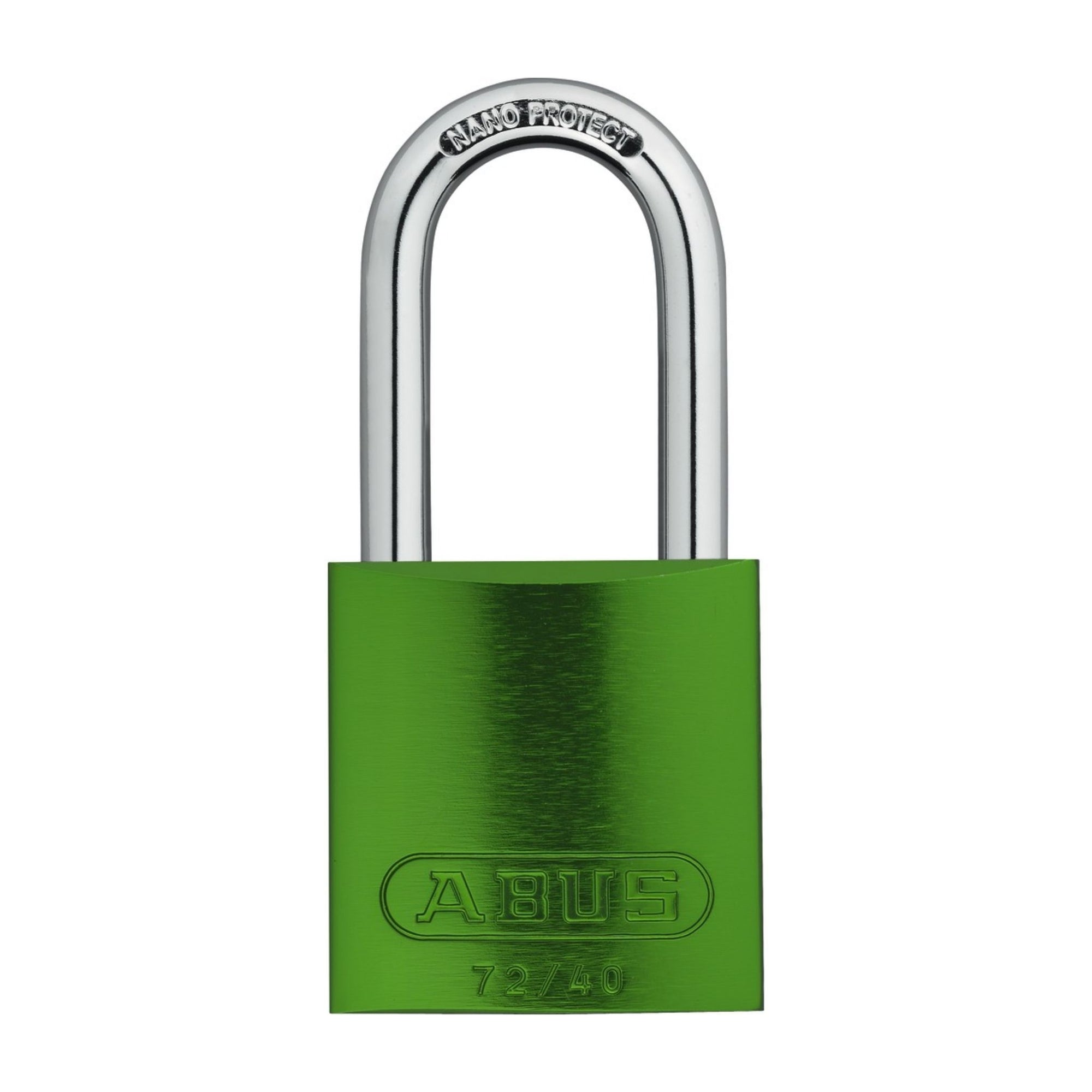 Abus 72/40HB40 KA TT00036 Green Titalium Safety Padlock with 1-1/2" Shackle, Keyed Alike to Match Existing Key Number KATT00036 - The Lock Source