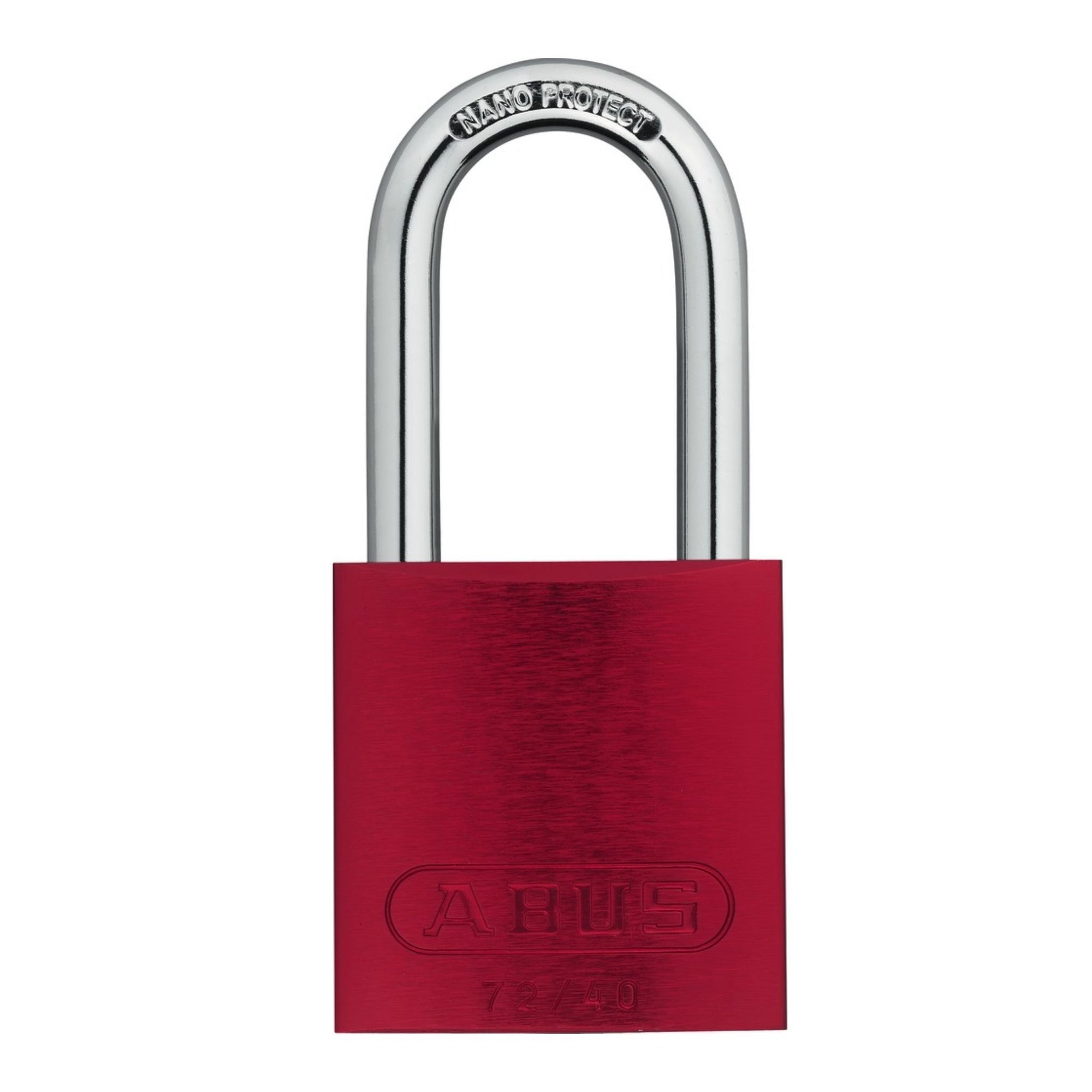 Abus 72/40HB40 KA TT00036 Red Titalium Safety Padlock with 1-1/2" Shackle, Keyed Alike to Match Existing Key Number KATT00036 - The Lock Source