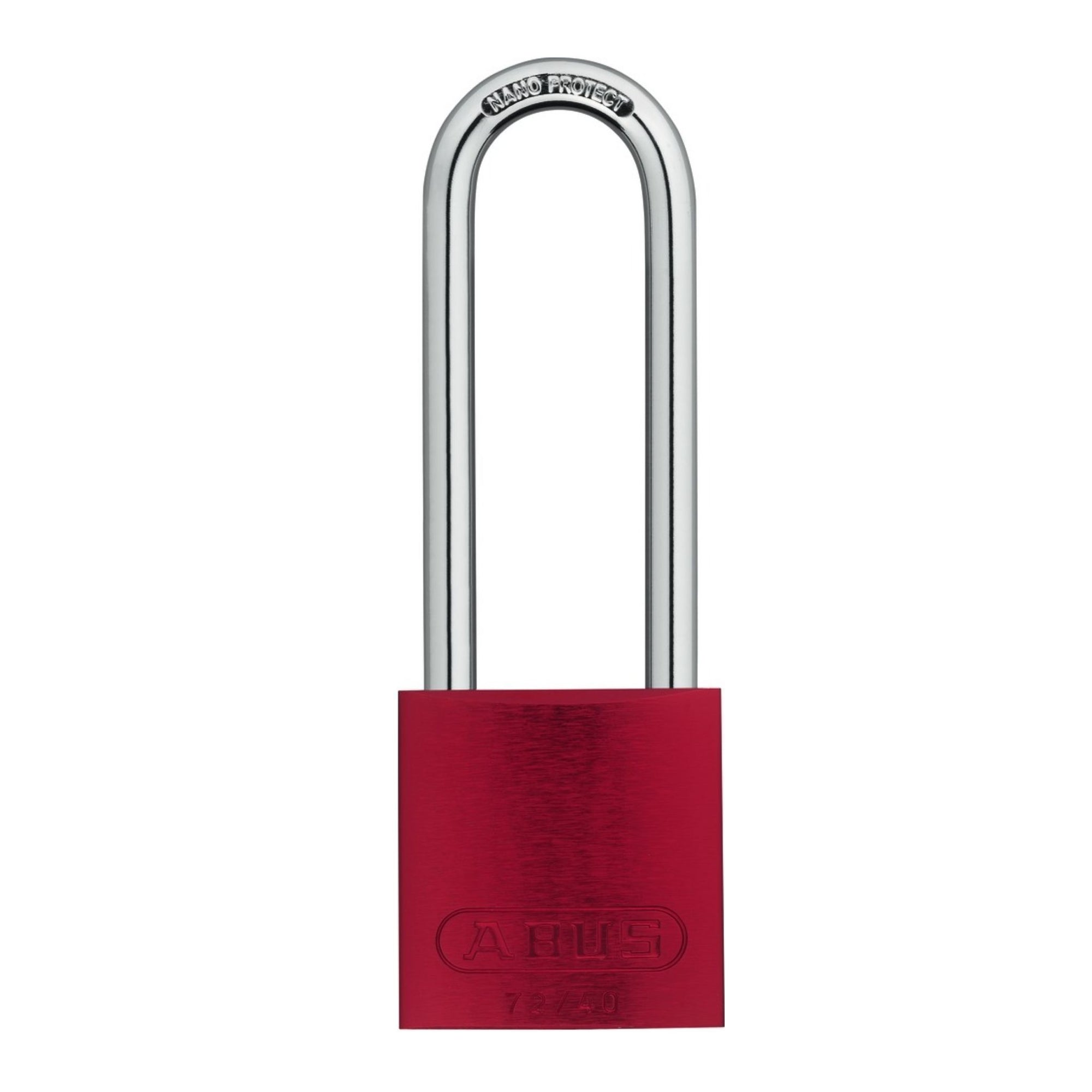 Abus 72/40HB75 KA TT00036 Red Titalium Safety Padlock with 3-Inch Shackle, Keyed Alike to Match Existing Key Number KATT00036 - The Lock Source