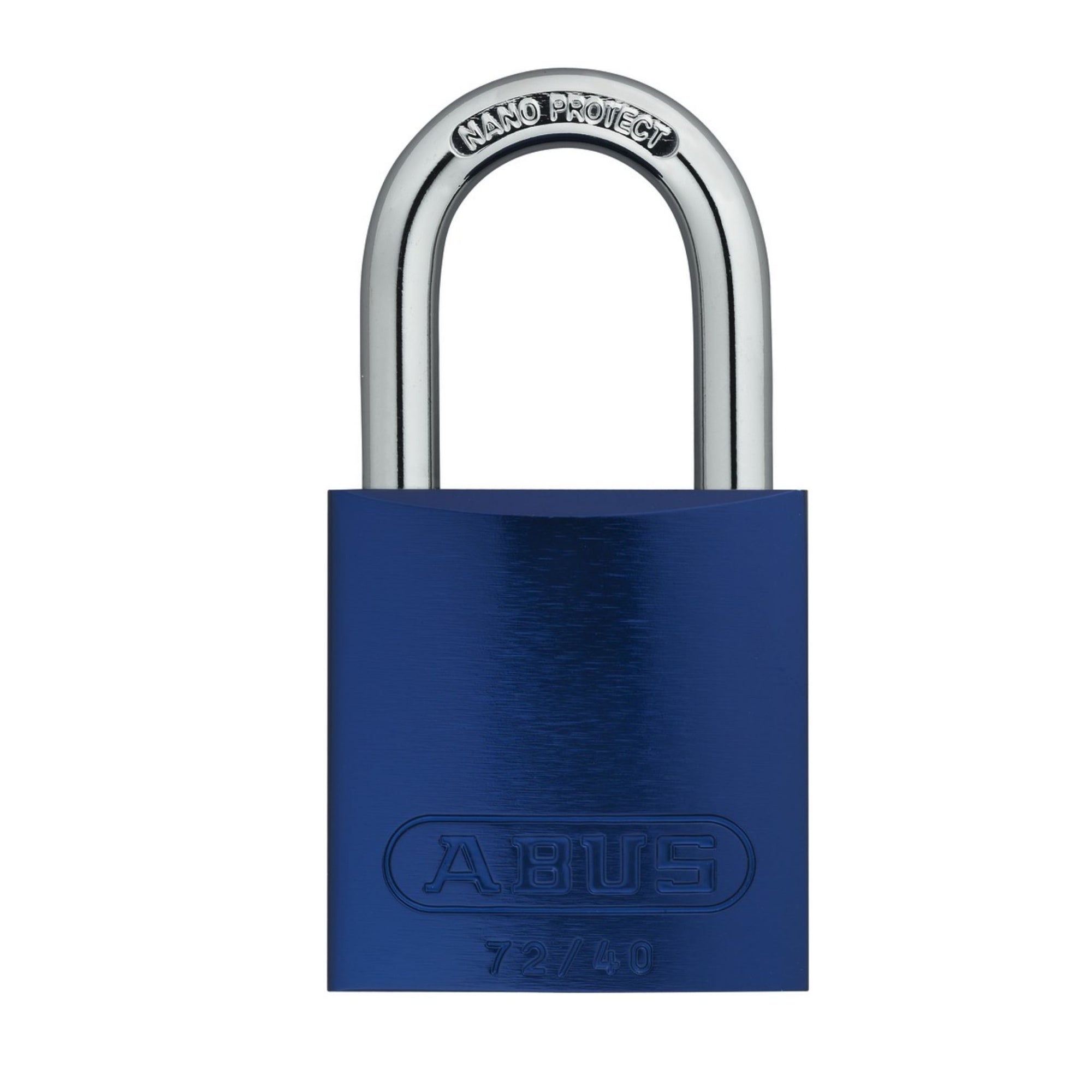 Abus 72/40 KA TT00036 Blue Titalium Safety Padlock with 1-Inch Shackle, Keyed Alike to Match Existing Key Number KATT00036 - The Lock Source 
