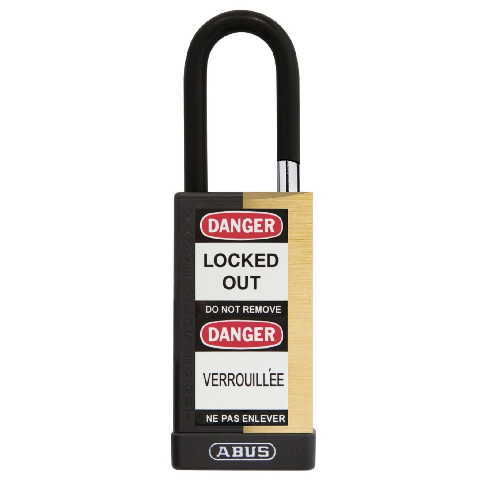 Abus 74MLB/40 KAX6 Black Insulated Safety Padlock Keyed Alike in Set-of-6 Locks - The Lock Source