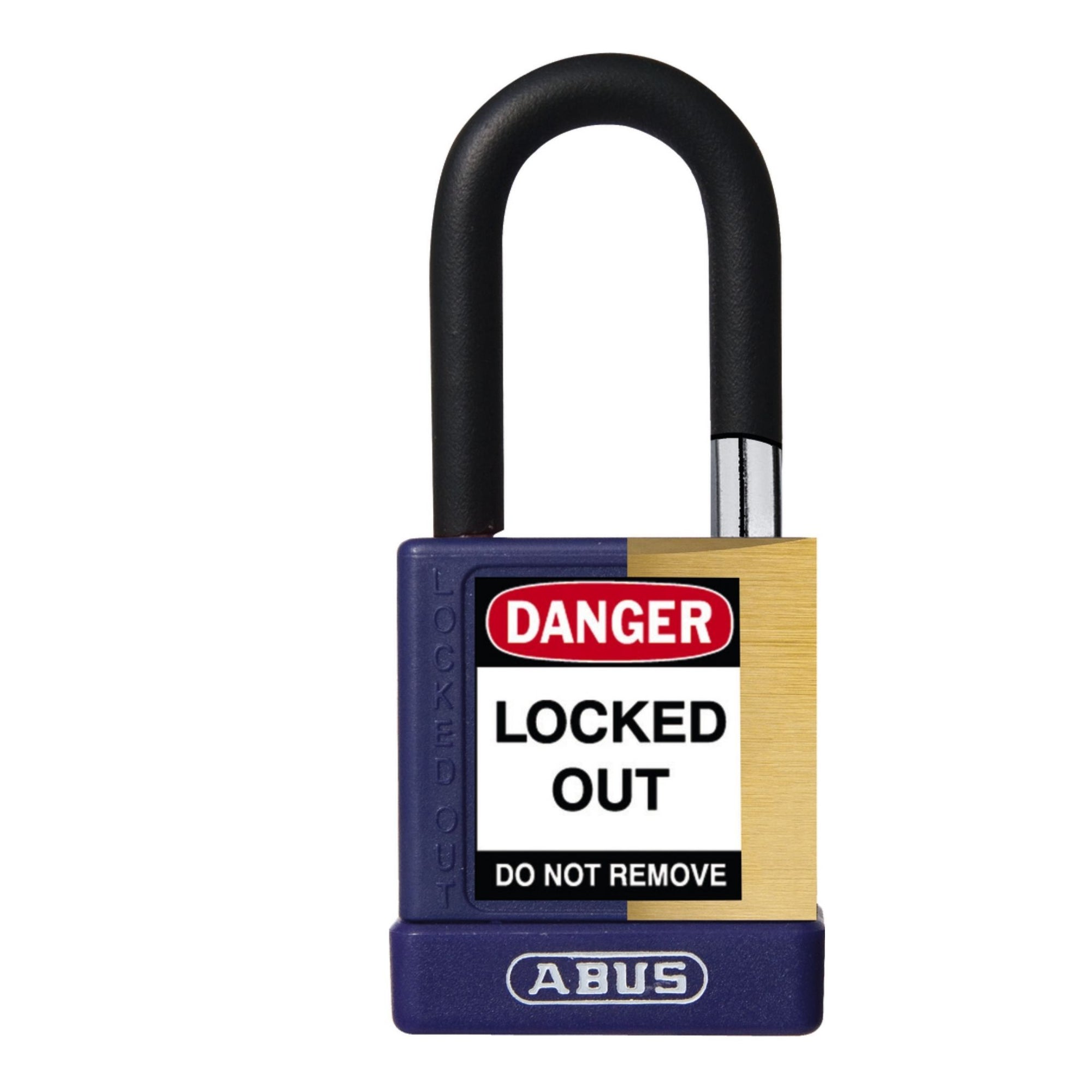 Abus 74M/40 KAX3 Purple Insulated Brass Safety Padlock Keyed Alike in Set-of-3 Padlocks - The Lock Source