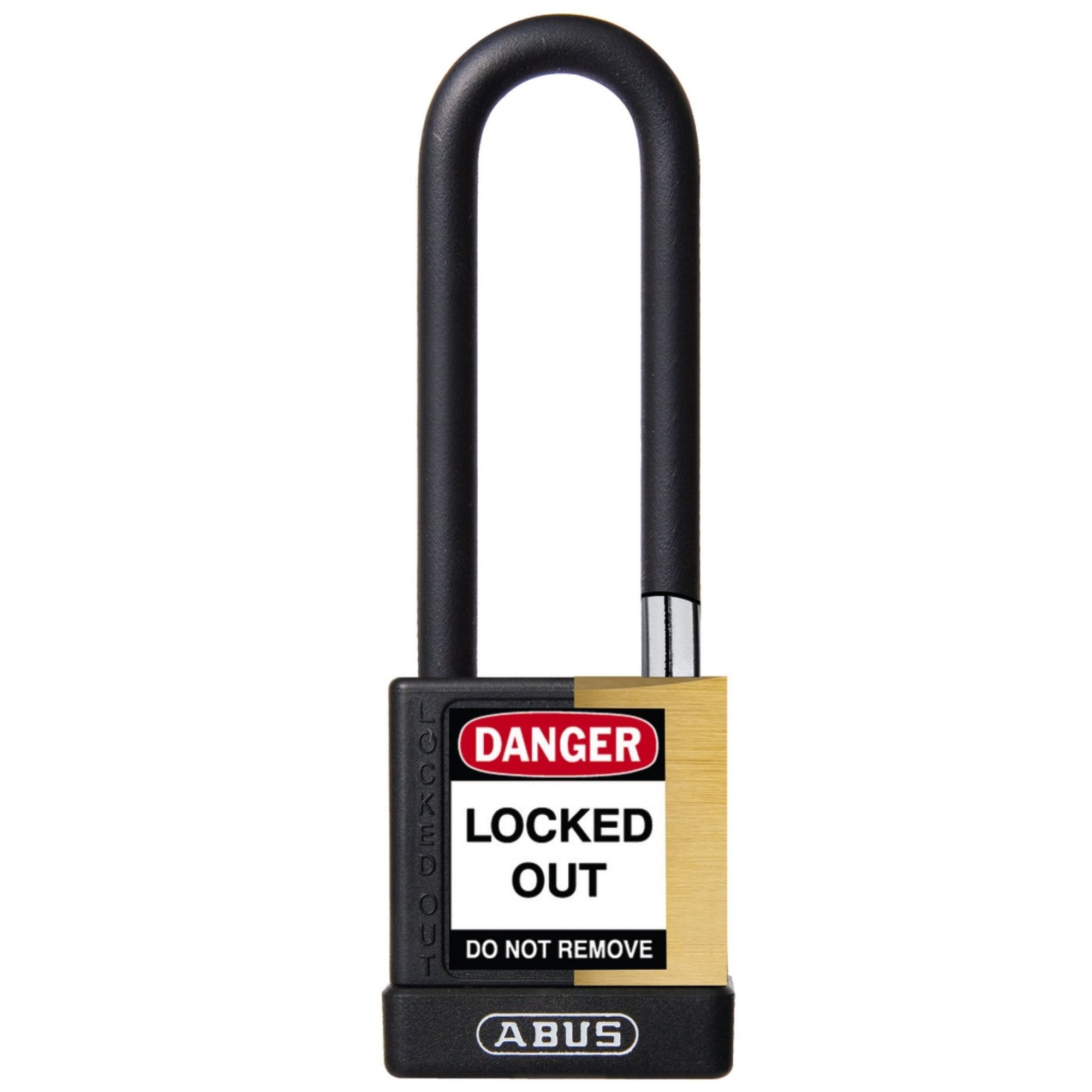 Abus 74M/40HB75 KDx3 Black Insulated Brass Safety Padlock with 3-Inch Shackle Keyed in Set-of-3 Padlocks - The Lock Source