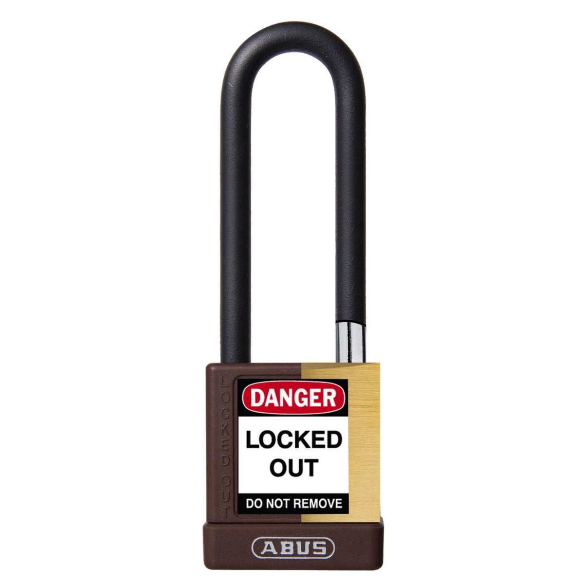 Abus 74M/40HB75 MK Brown Insulated Brass Safety Padlock with 3&quot; Shackle - The Lock Source