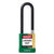 Abus 74M/40HB75 KAX3 Green Insulated Brass Safety Padlock with 3-Inch Shackle Keyed Alike in Set-of-3 Locks - The Lock Source