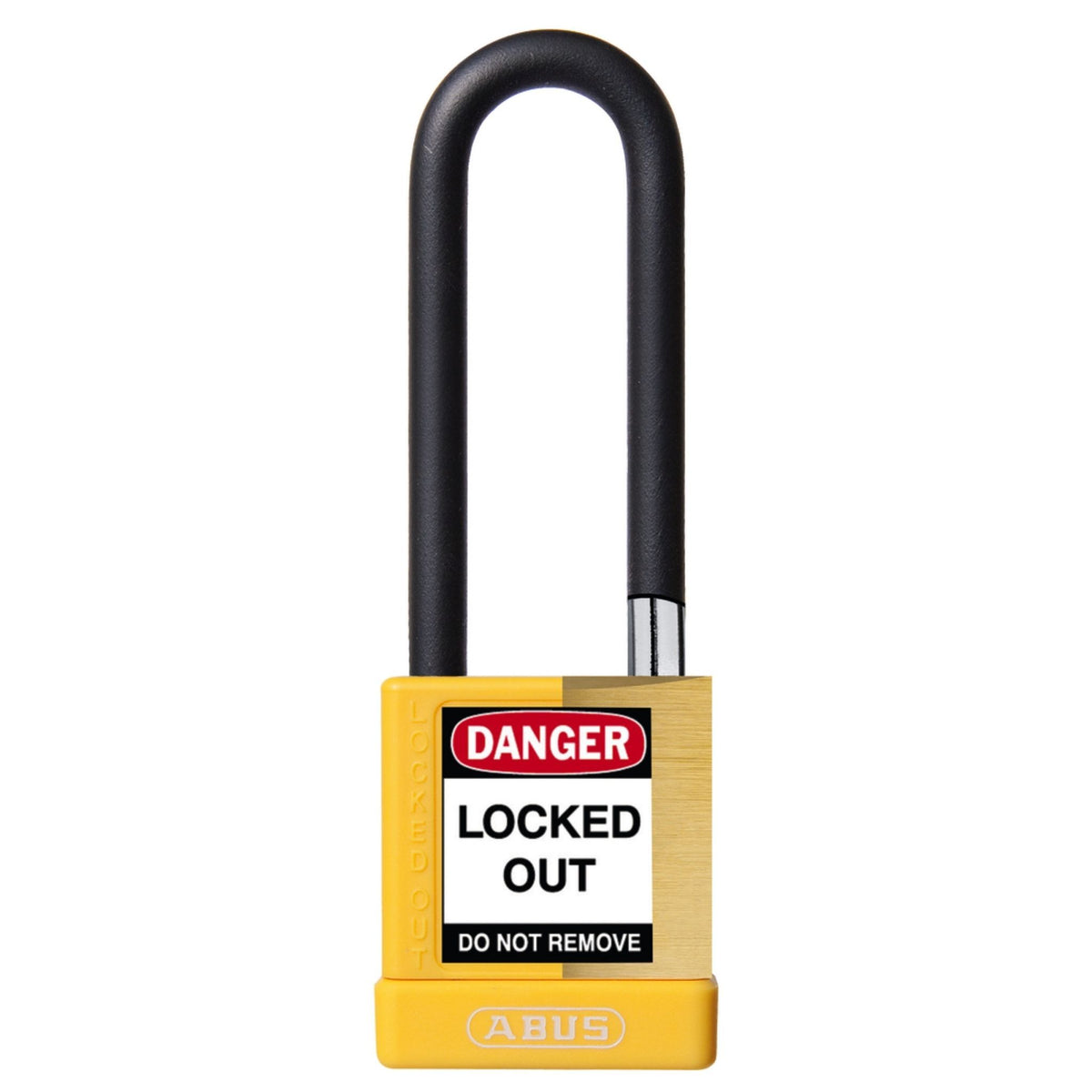 Abus 74M/40HB75 KA Yellow Insulated Brass Safety Padlock with 3&quot; Shackle - The Lock Source