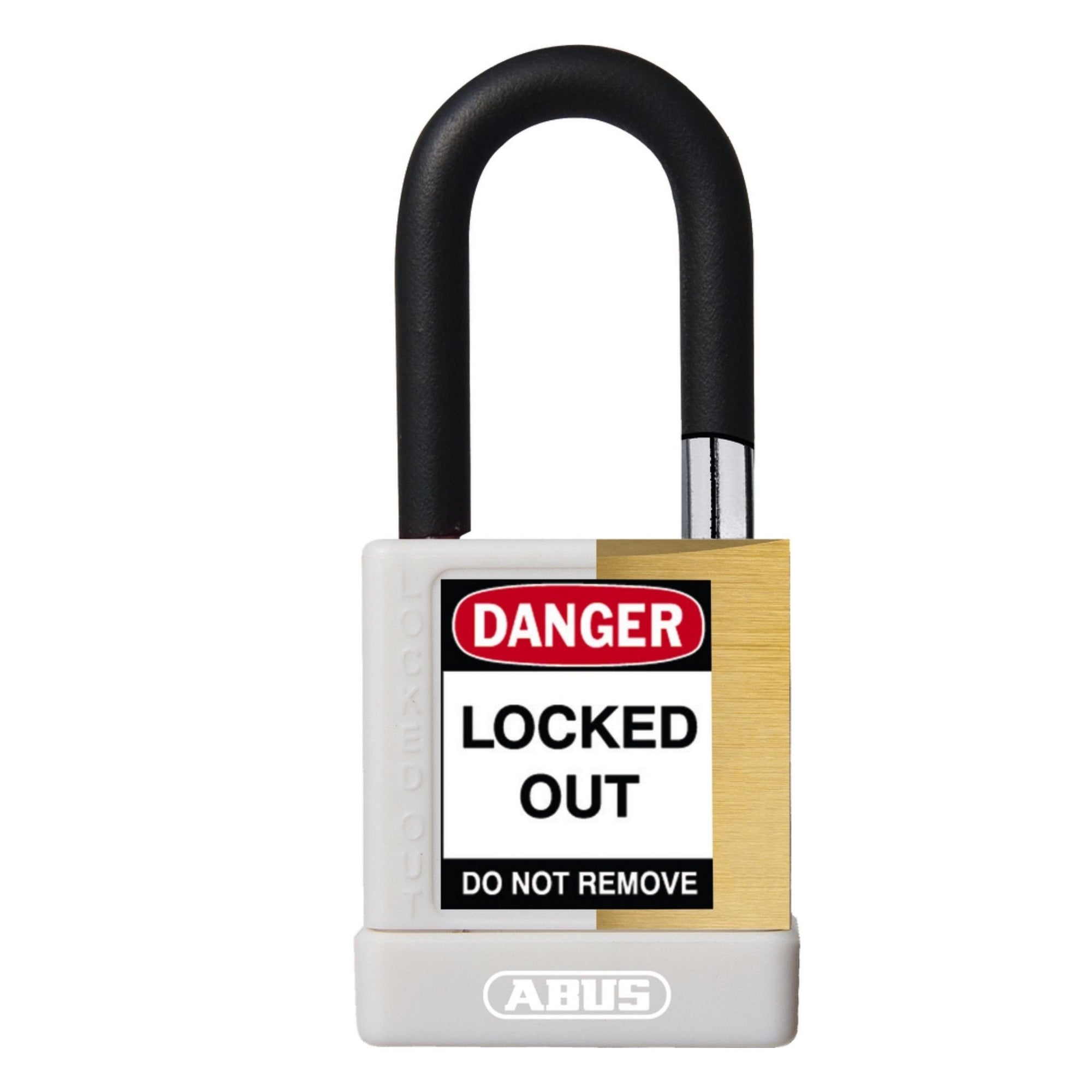 Abus 74M/40 KD White Insulated Brass Safety Padlock with 1-1/2" Shackle - The Lock Source