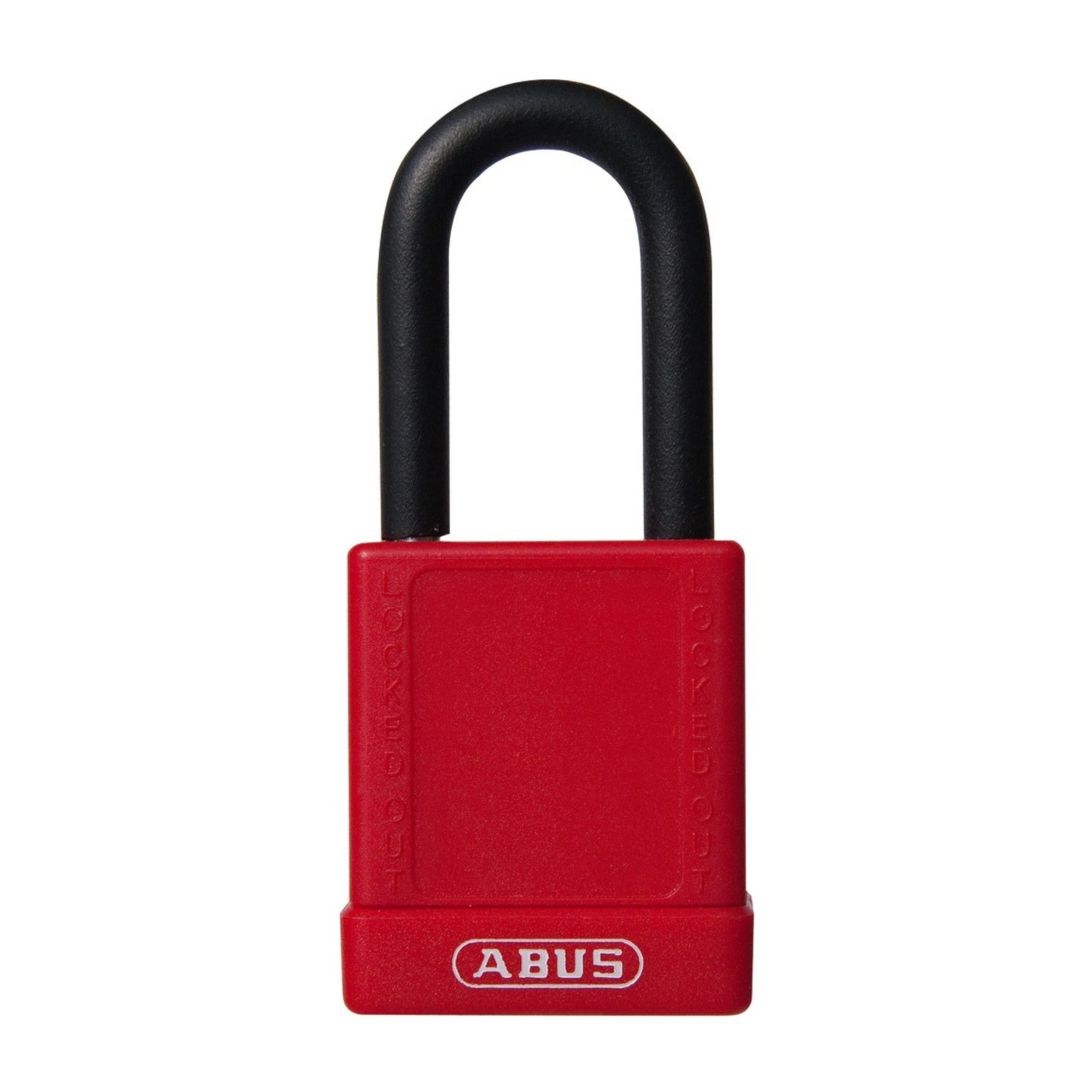 Abus 74/40 Series Red Plastic Covered Aluminum Locks - The Lock Source
