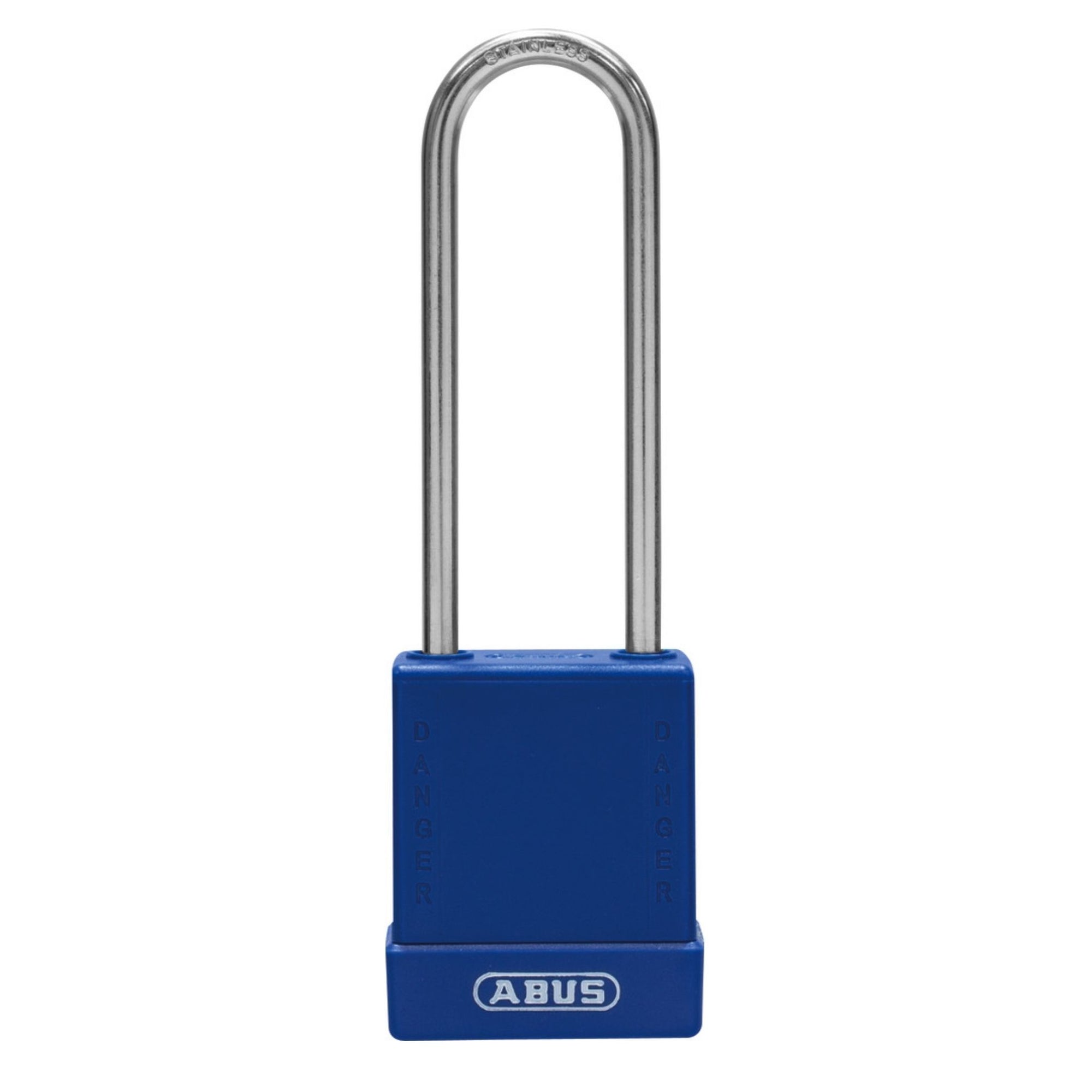 Abus 76IB/40HB75 KA Blue Safety Padlock with 3" Stainless Steel Shackle - The Lock Source