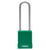 Abus 76IB/40HB75 Green High Security Lockout Tagout Safety Locks with 3-Inch Stainless Steel Shackle - The Lock Source