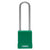 Abus 76IB/40HB75 KA Green Safety Padlock with 3" Stainless Steel Shackle - The Lock Source