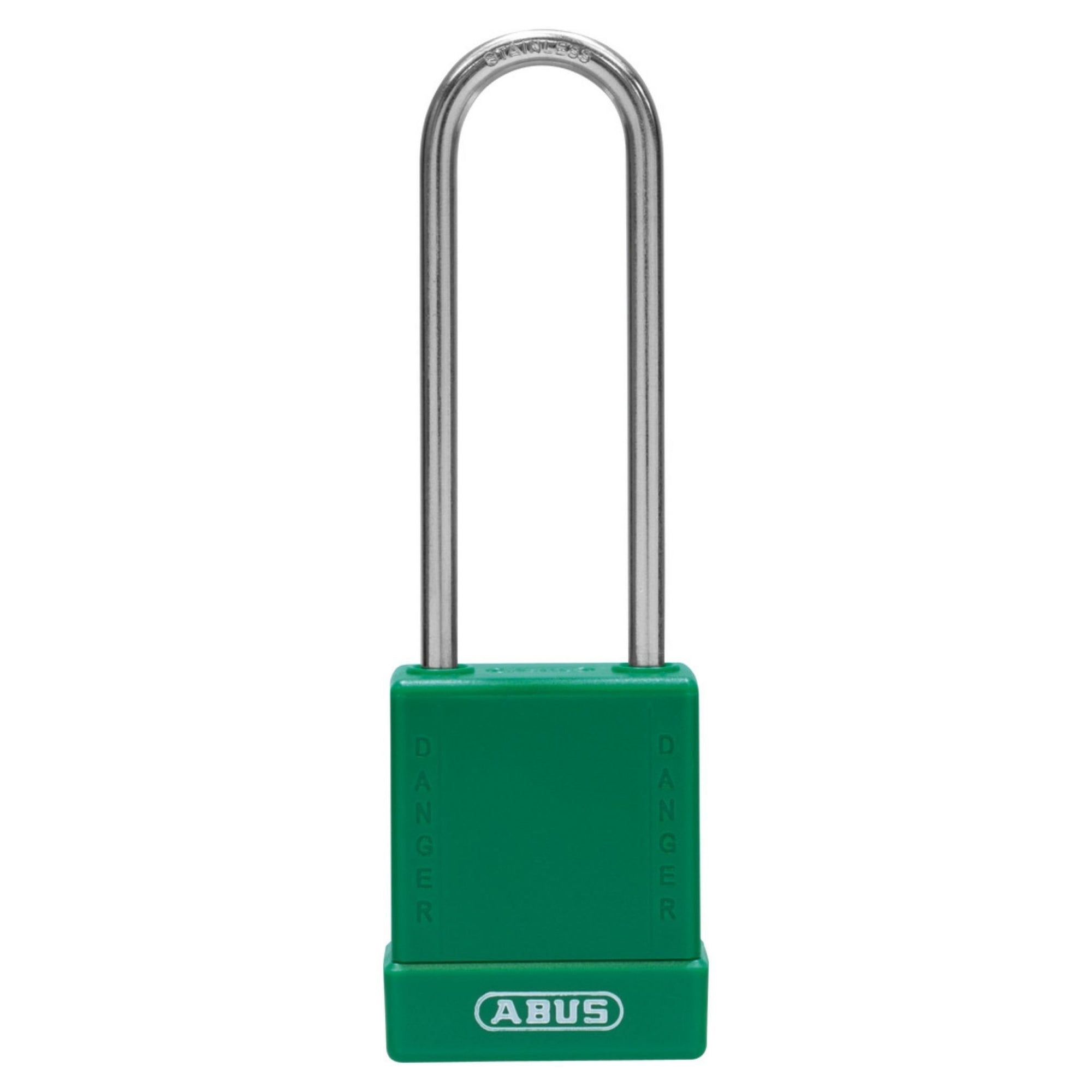 Abus 76IB/40HB75 MK Green Safety Padlock with 3" Stainless Steel Shackle - The Lock Source