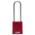 Abus 76IB/40HB75 Red High Security Lockout Tagout Safety Locks with 3-Inch Stainless Steel Shackle - The Lock Source