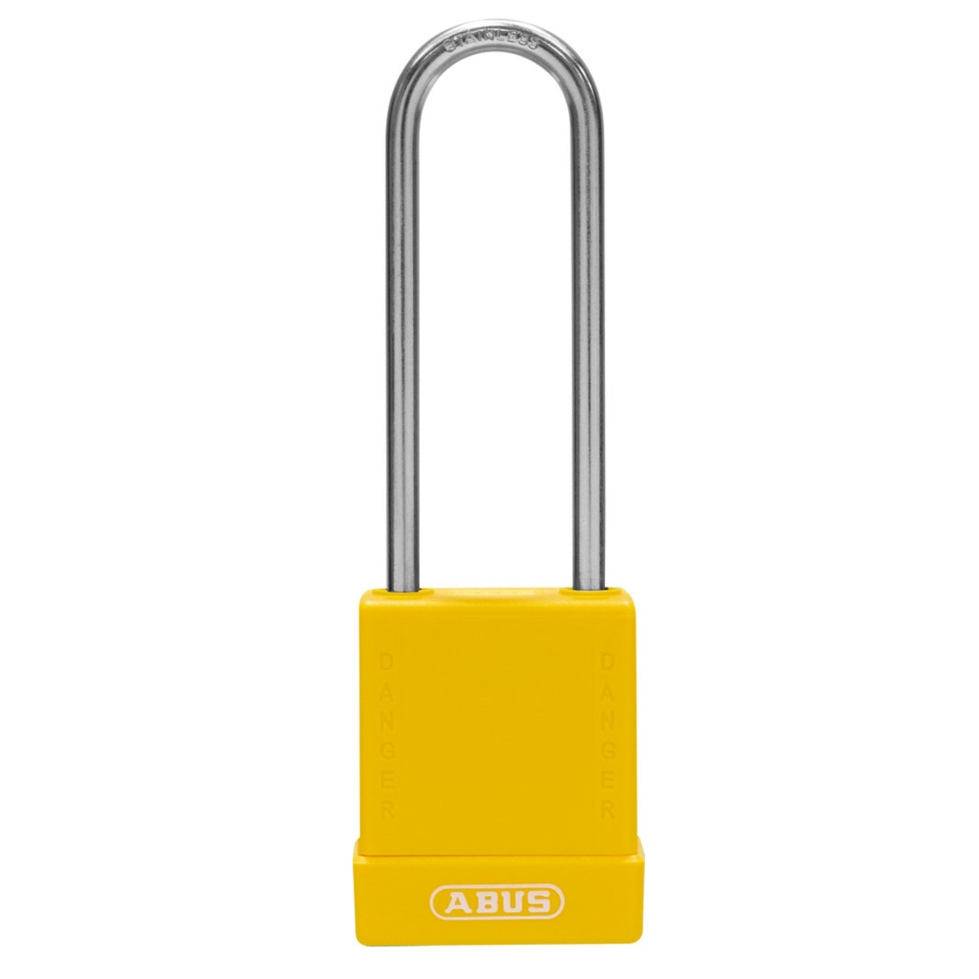 Abus 76IB/40HB75 Yellow Safety Locks with 3-Inch Stainless Steel Shackle - The Lock Source