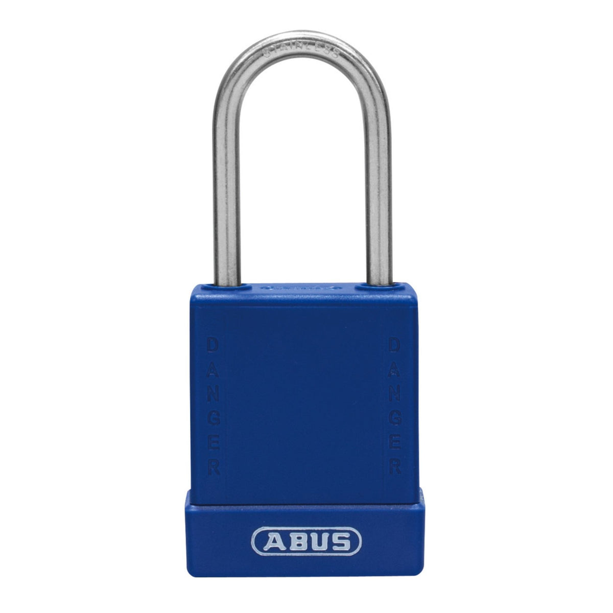 Abus 76IB/40 Blue High Security Lockout Tagout Safety Locks with Stainless Steel Shackle - The Lock Source