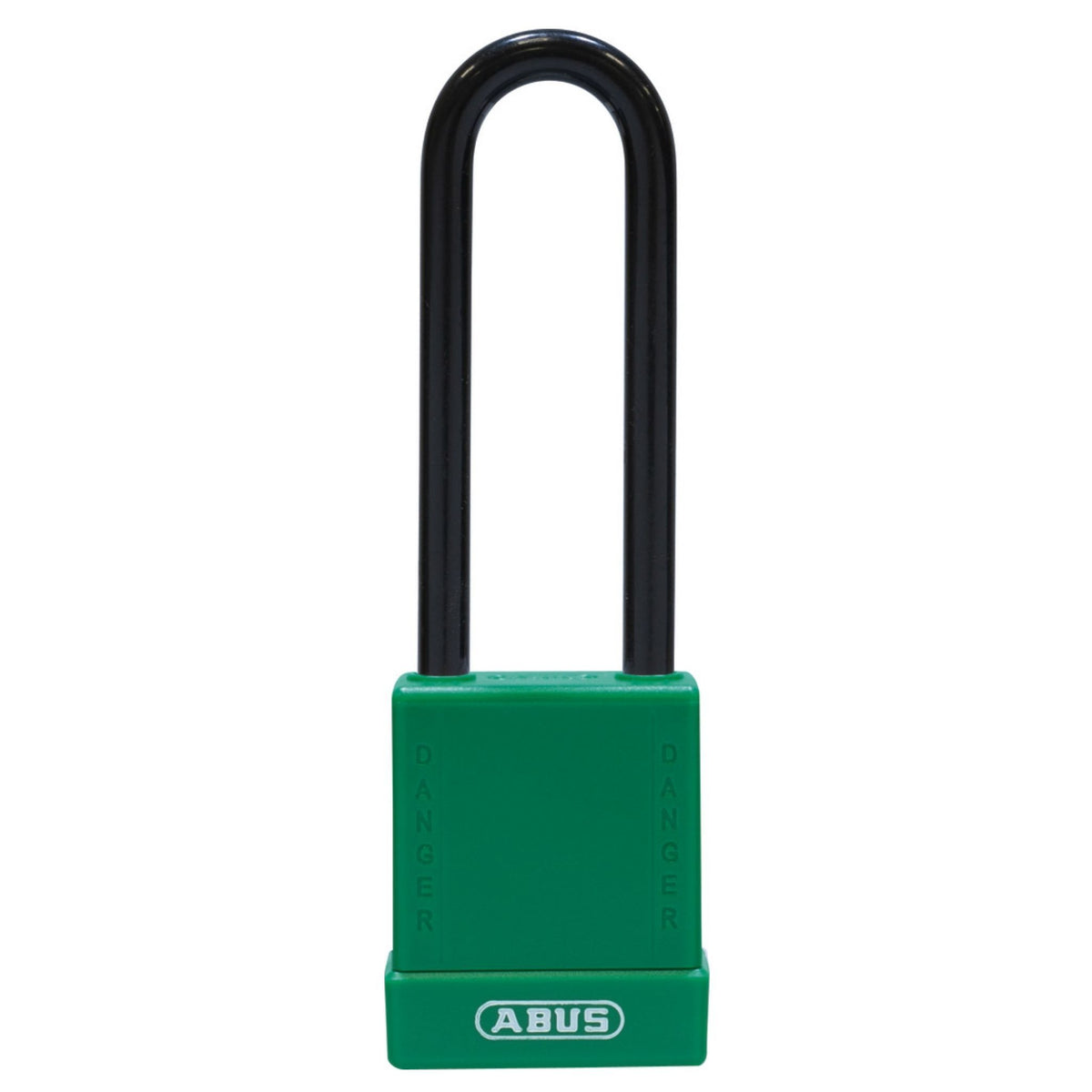 Abus 76PS/40 Green Safety Lock with 3-Inch Steel Shackle Covered by Plastic Sleeve - The Lock Source