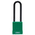 Abus 76PS/40 Green Safety Lock with 3-Inch Steel Shackle Covered by Plastic Sleeve - The Lock Source