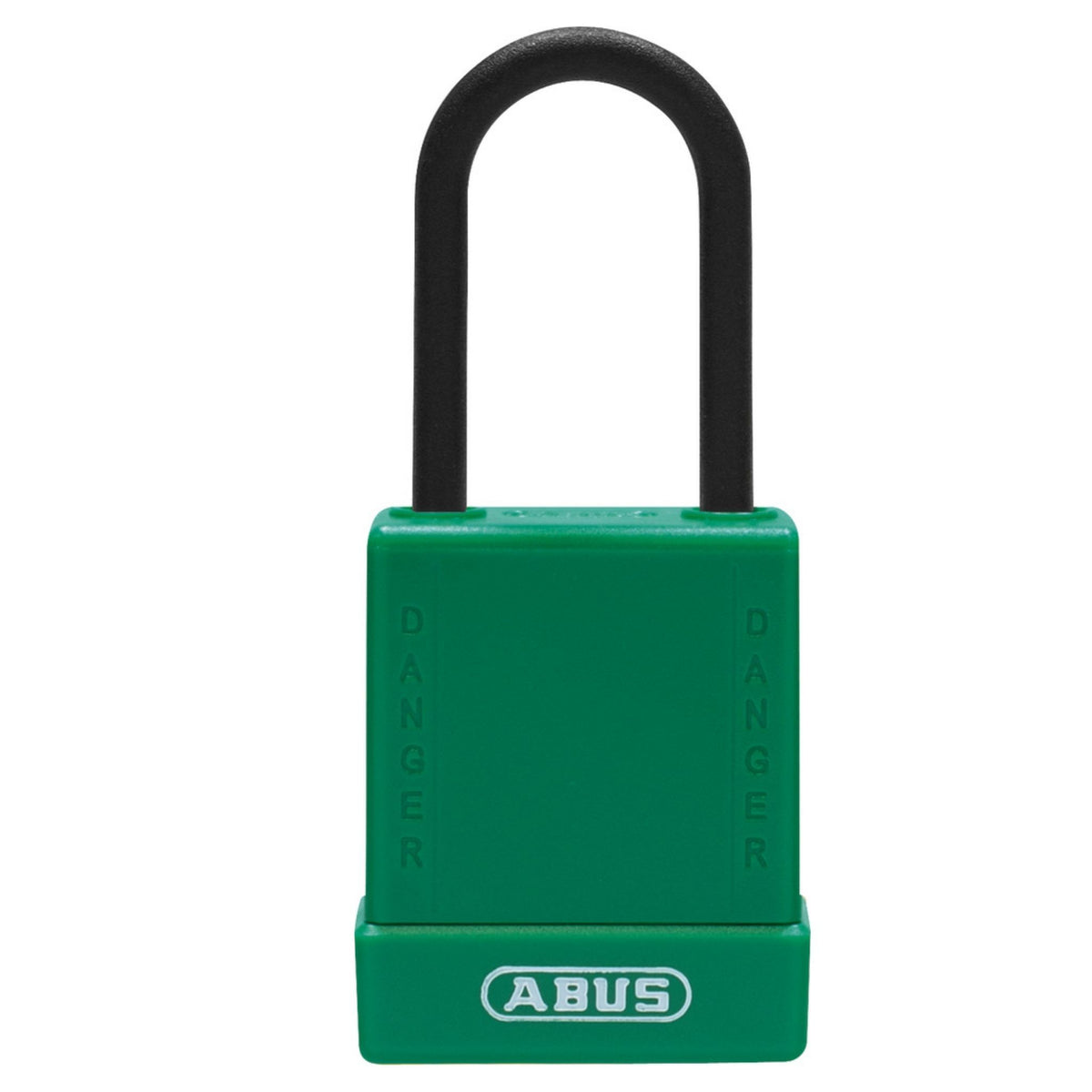 Abus 76PS/40 KA Green Safety Padlock, 1-1/2&quot; Plastic-Covered Steel Shackle - The Lock Source