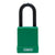 Abus 76PS/40 Green Safety Lock with Steel Shackle Covered by Plastic Sleeve - The Lock Source
